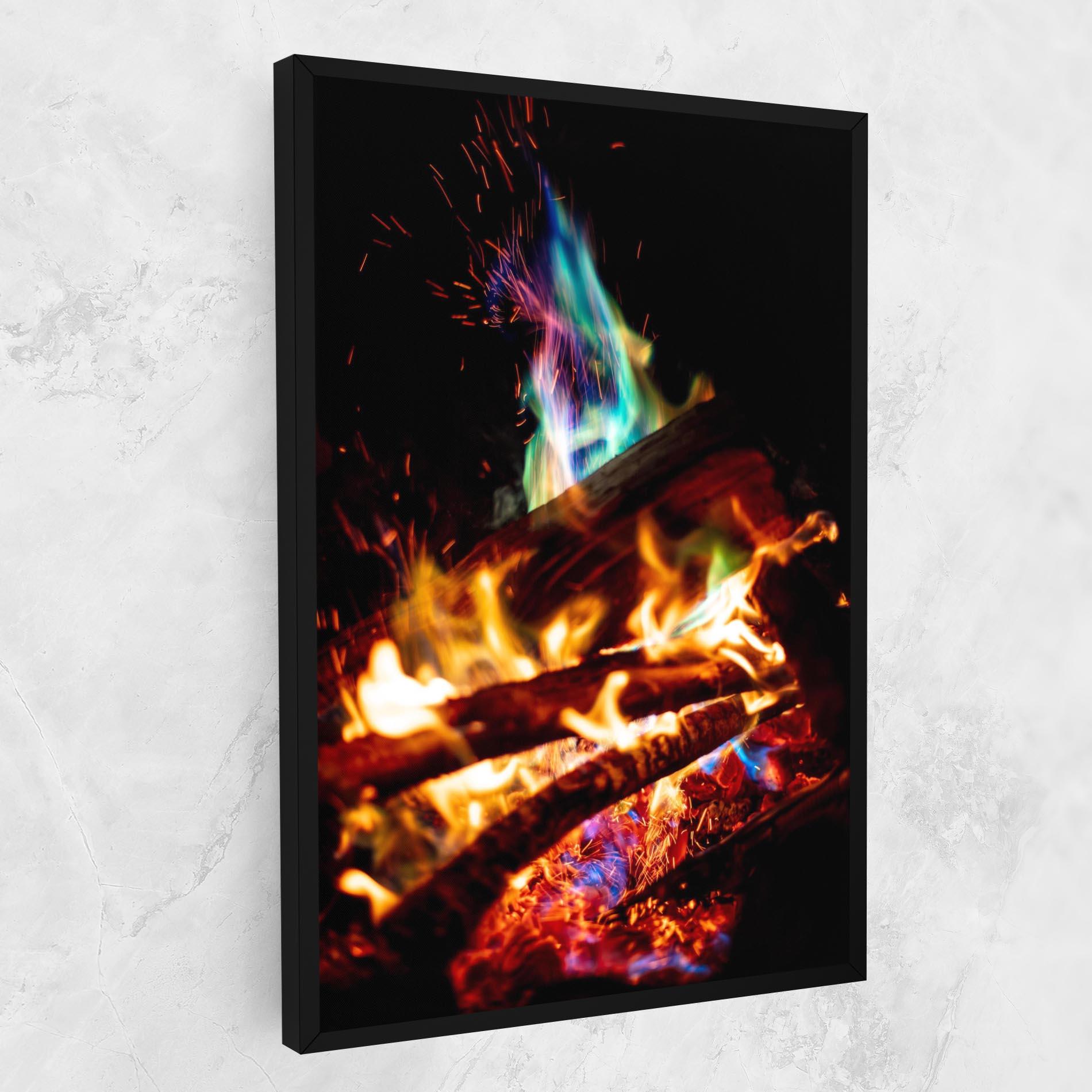 Vászonkép Blue Green Fire mockup 1