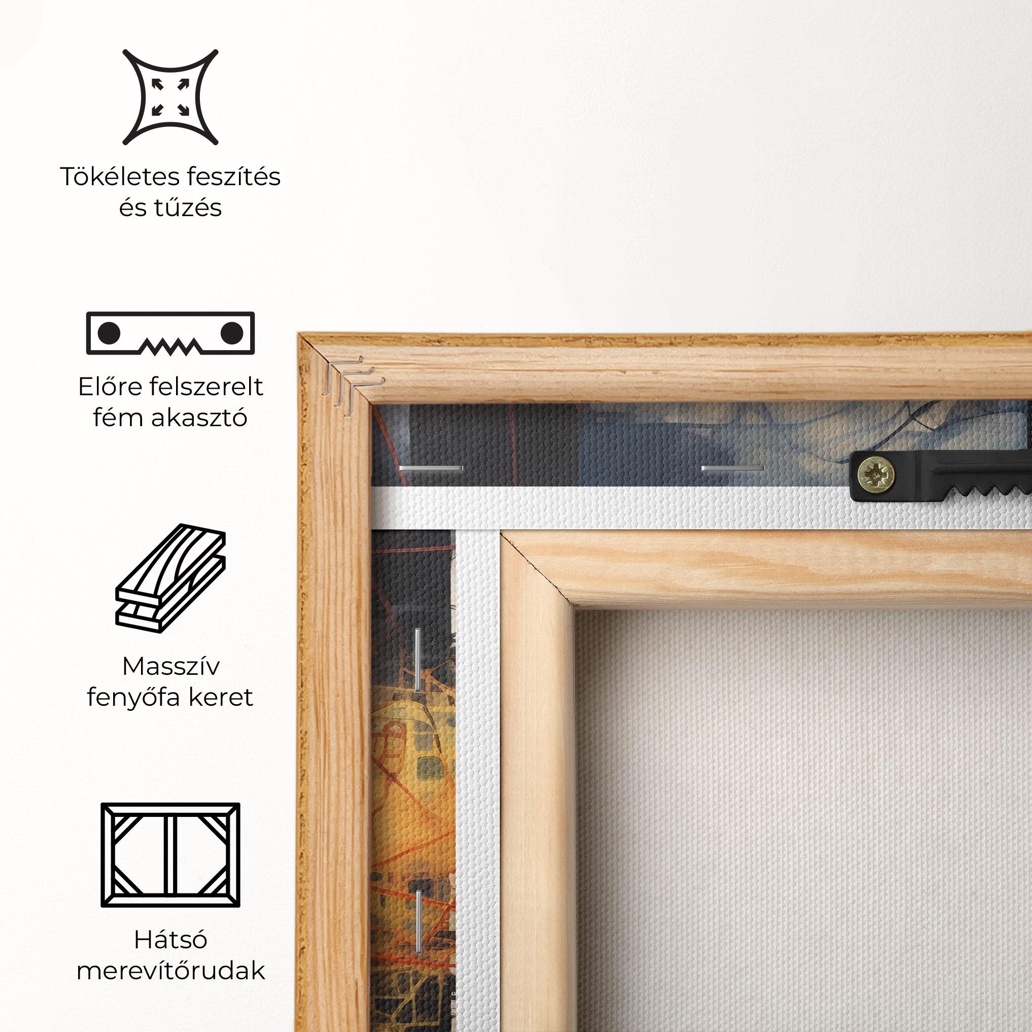 Vászonkép Abstract Fire Style mockup 5