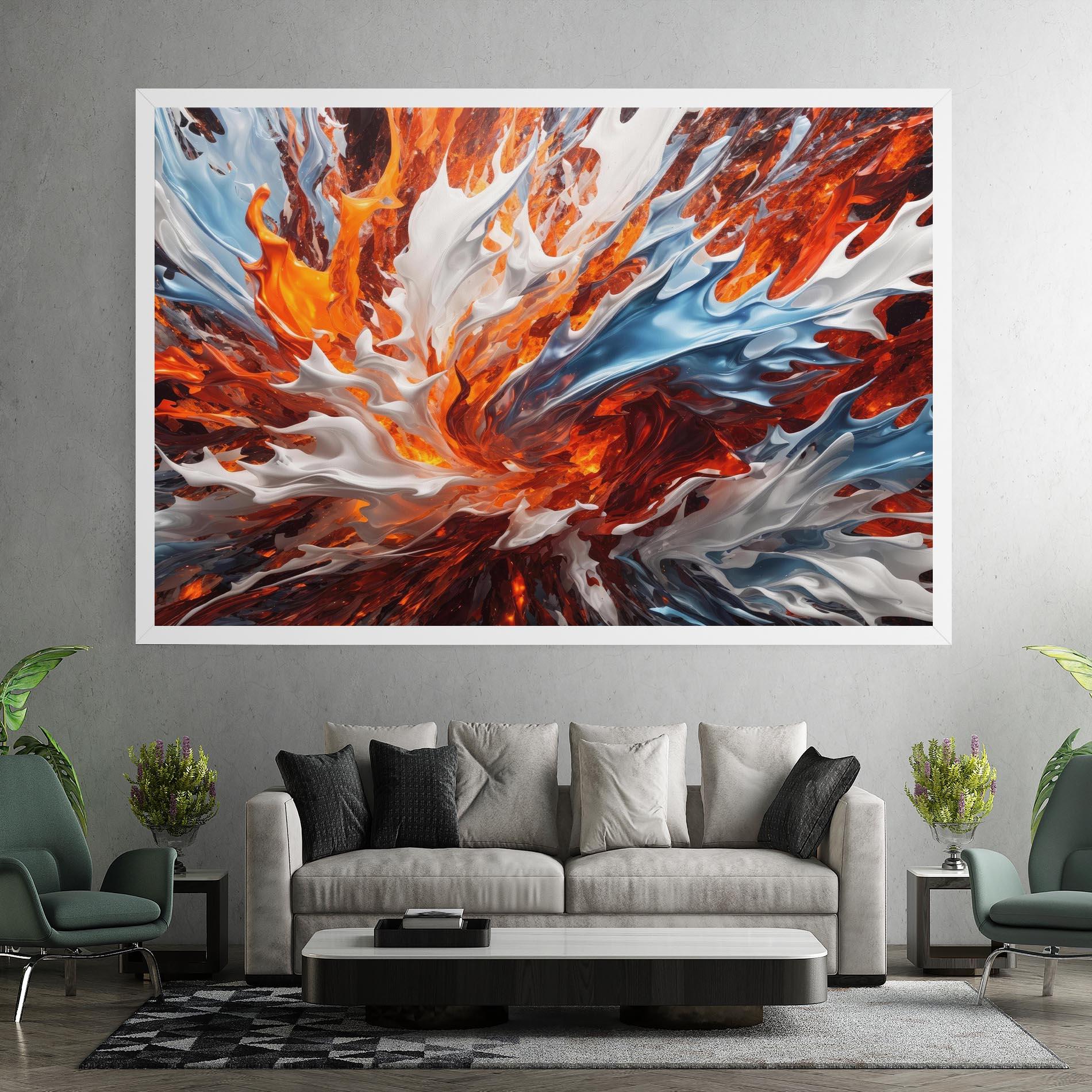 Vászonkép Flame Rase mockup 7