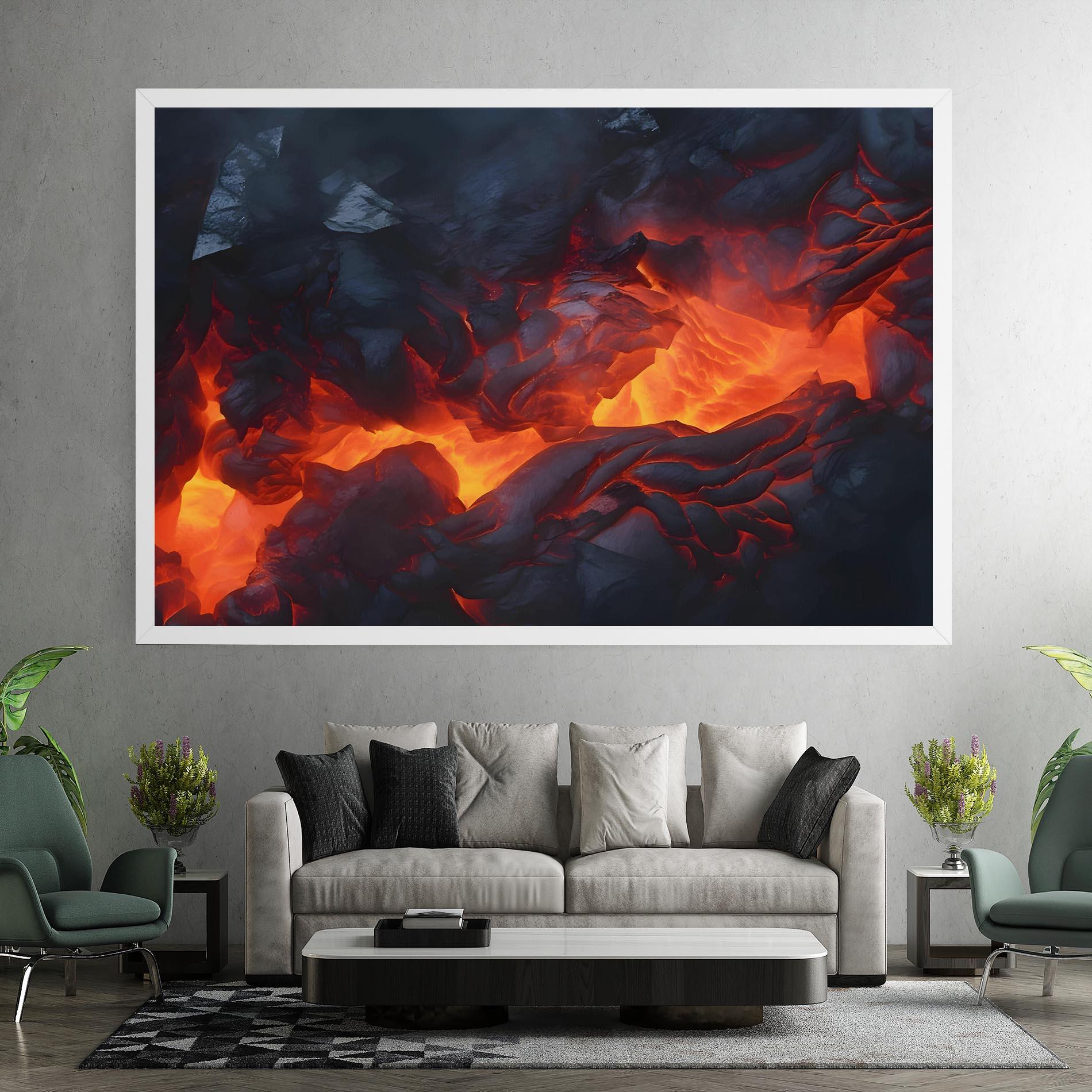 Vászonkép Lava Art mockup 7