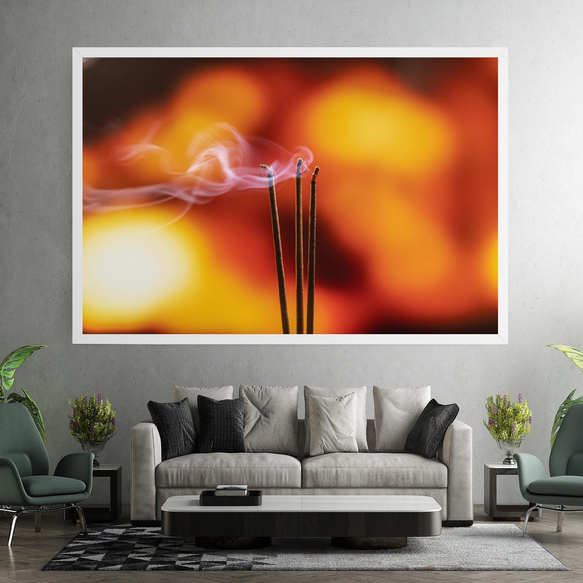 Vászonkép Sticks Burning mockup 7