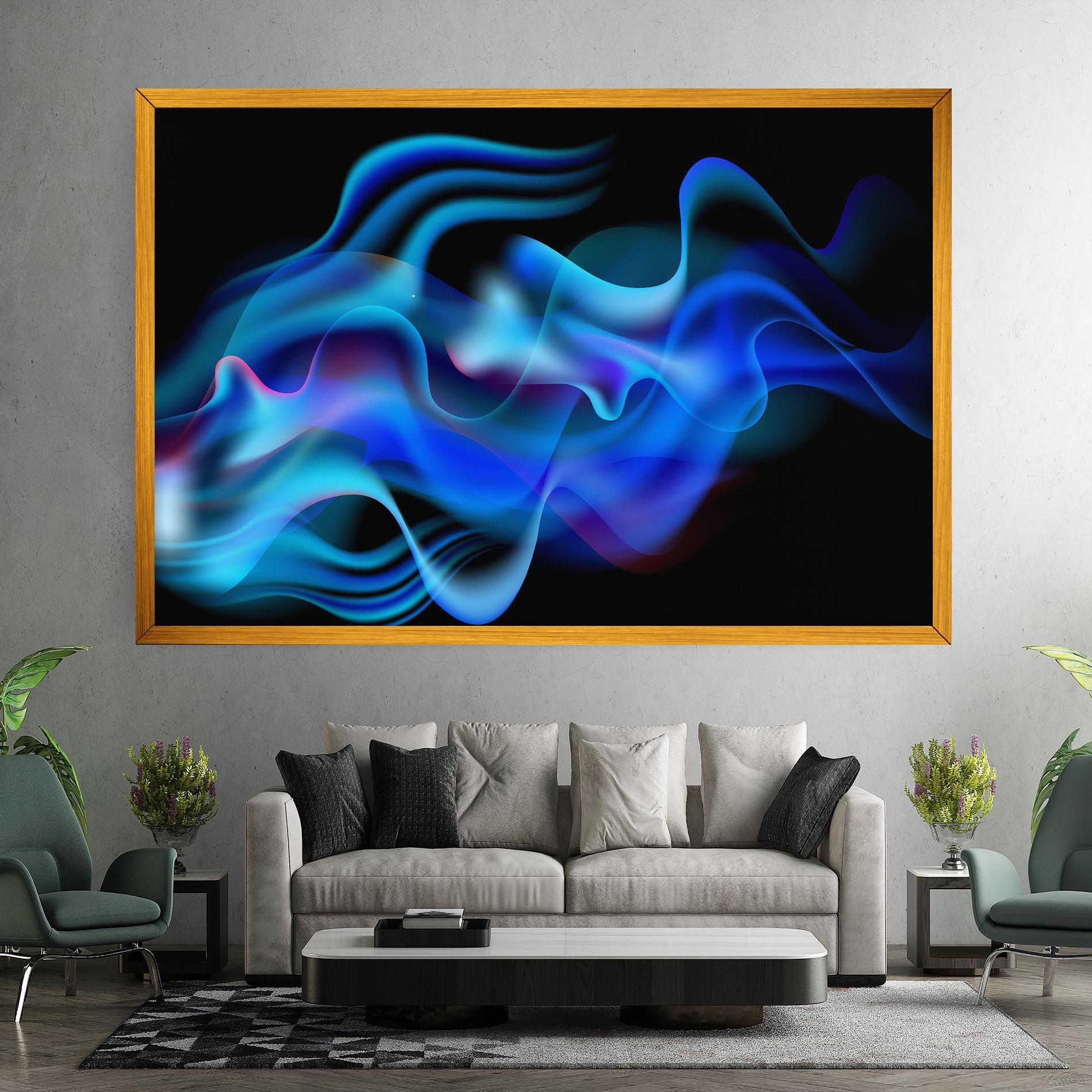 Vászonkép Blue Fire mockup 7