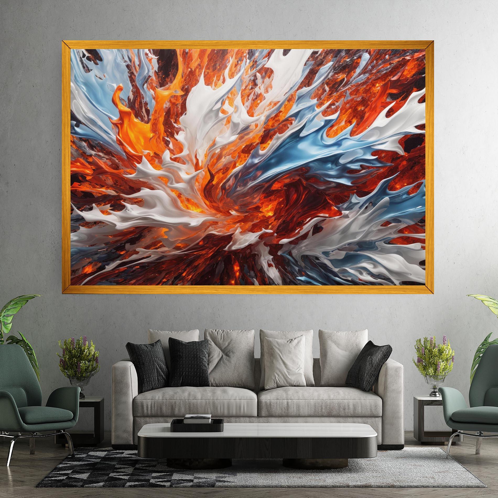 Vászonkép Flame Rase mockup 7