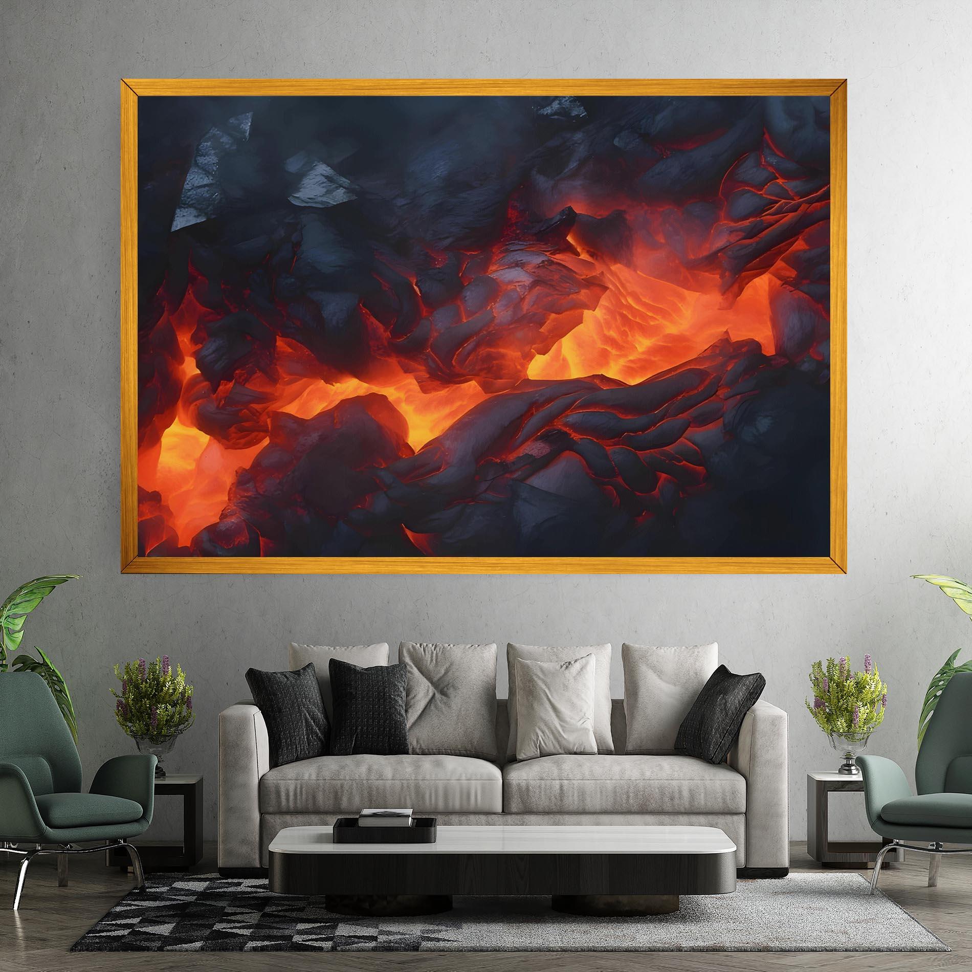 Vászonkép Lava Art mockup 7