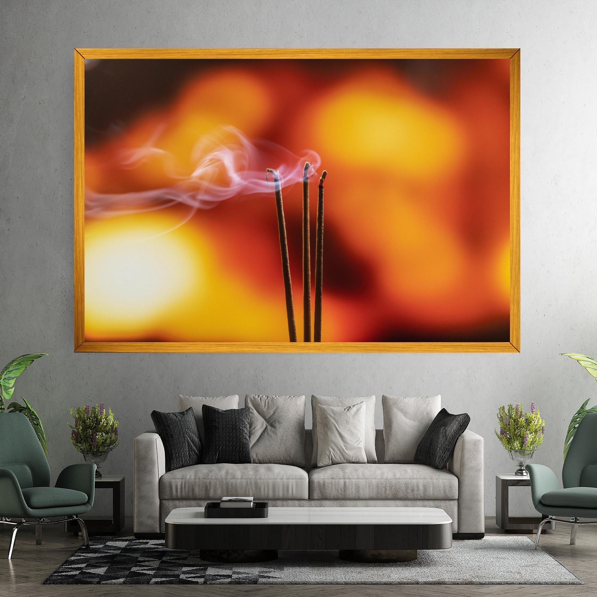 Vászonkép Sticks Burning mockup 7