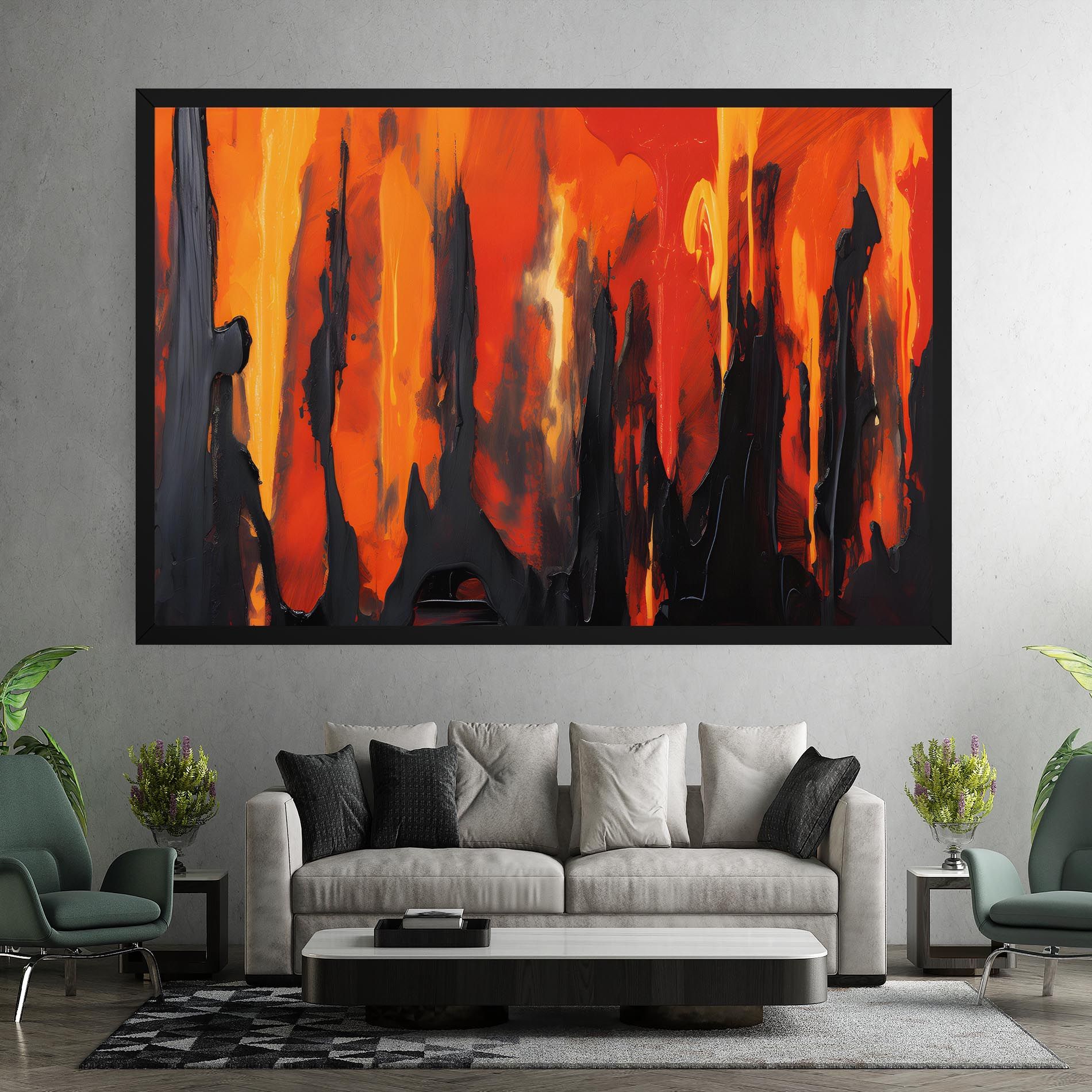 Abstract Fire Art mockup 7