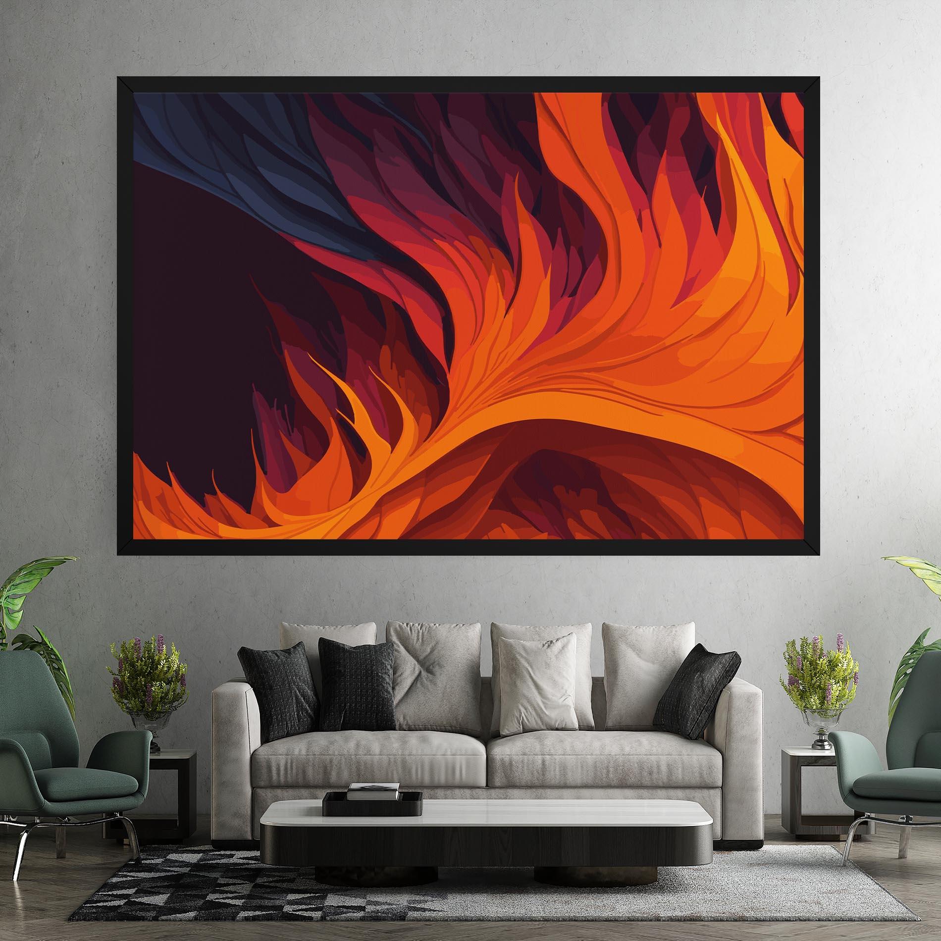 Vászonkép Artistic Fire mockup 7