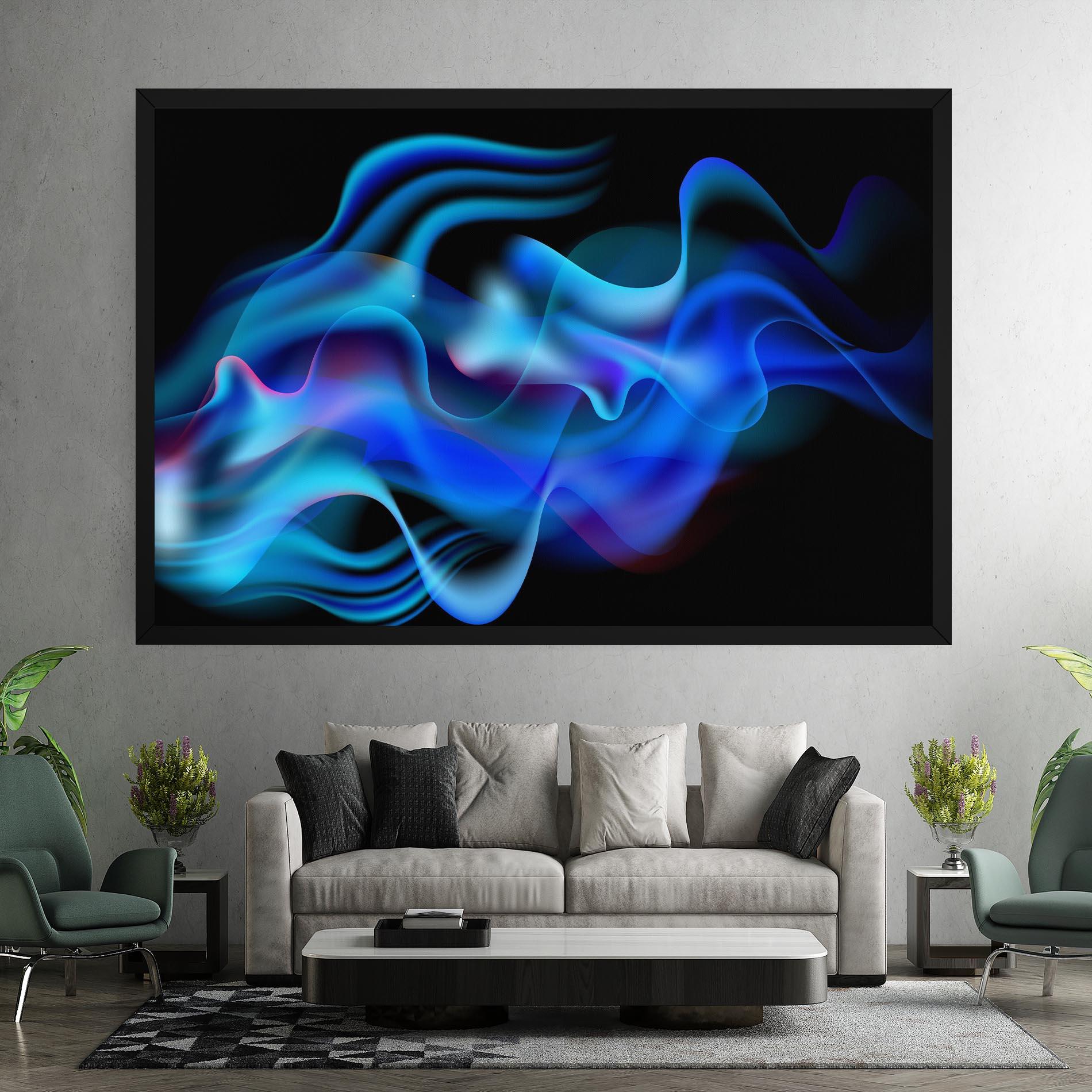 Vászonkép Blue Fire mockup 7