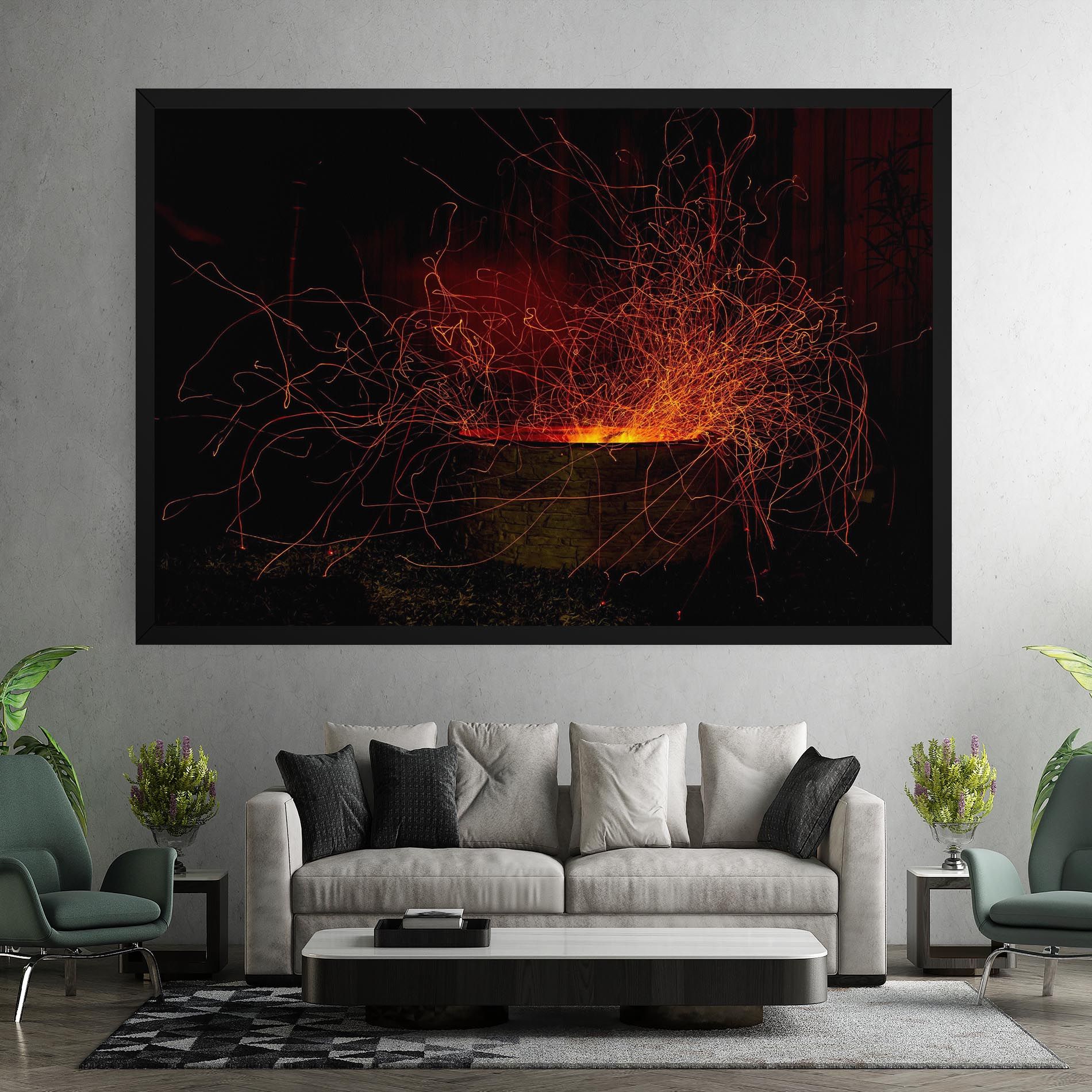 Fire Drawing Effect mockup 7