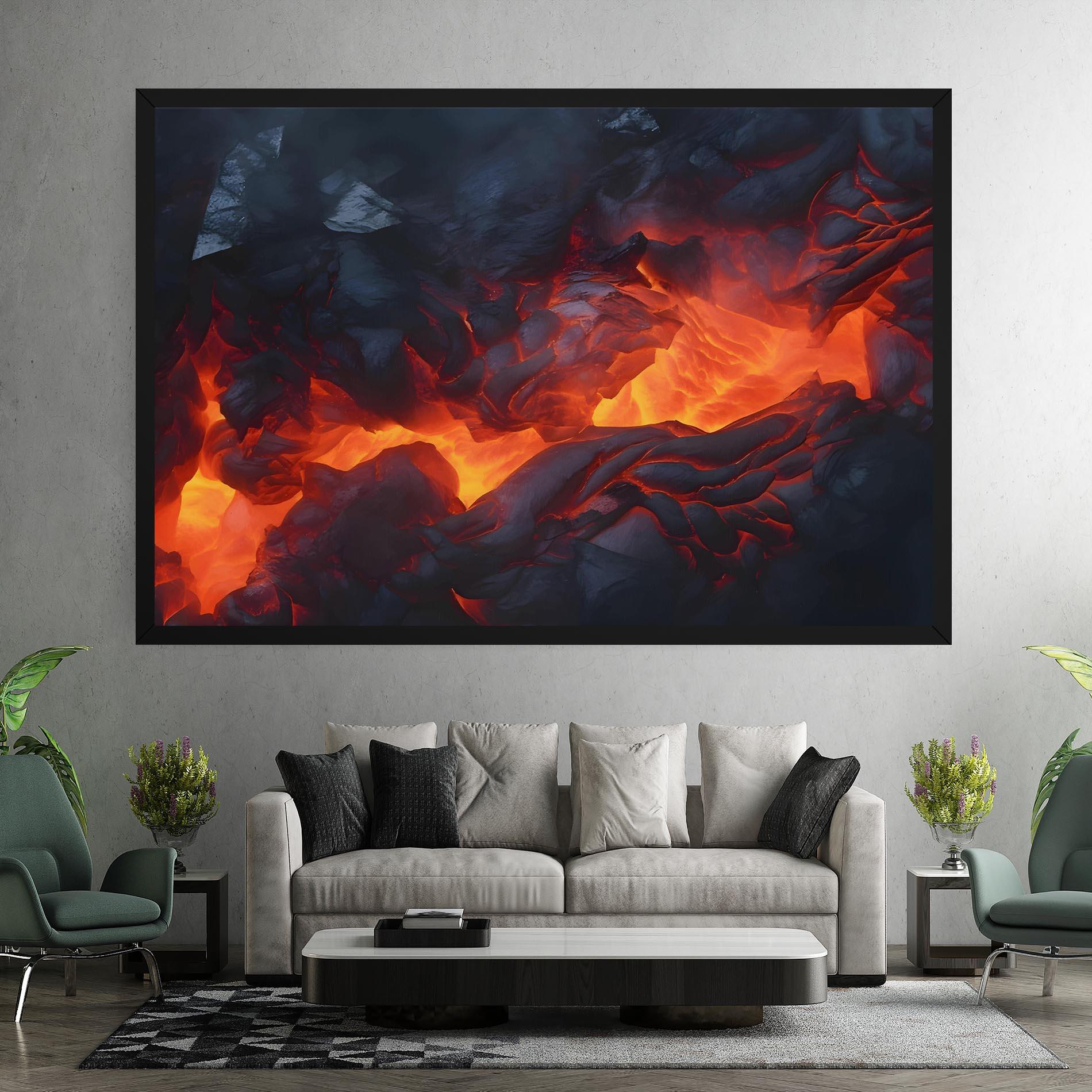 Vászonkép Lava Art mockup 7