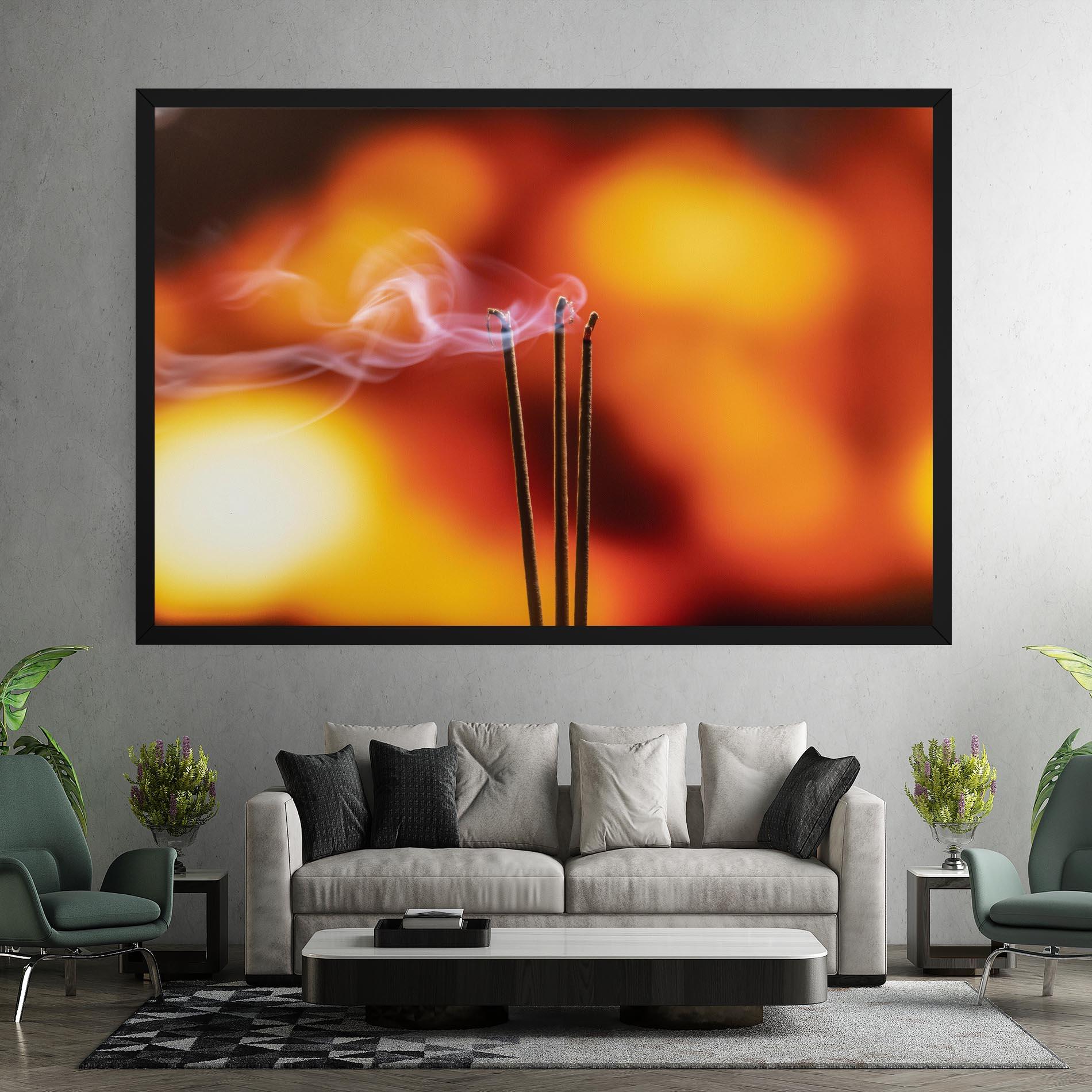 Vászonkép Sticks Burning mockup 7