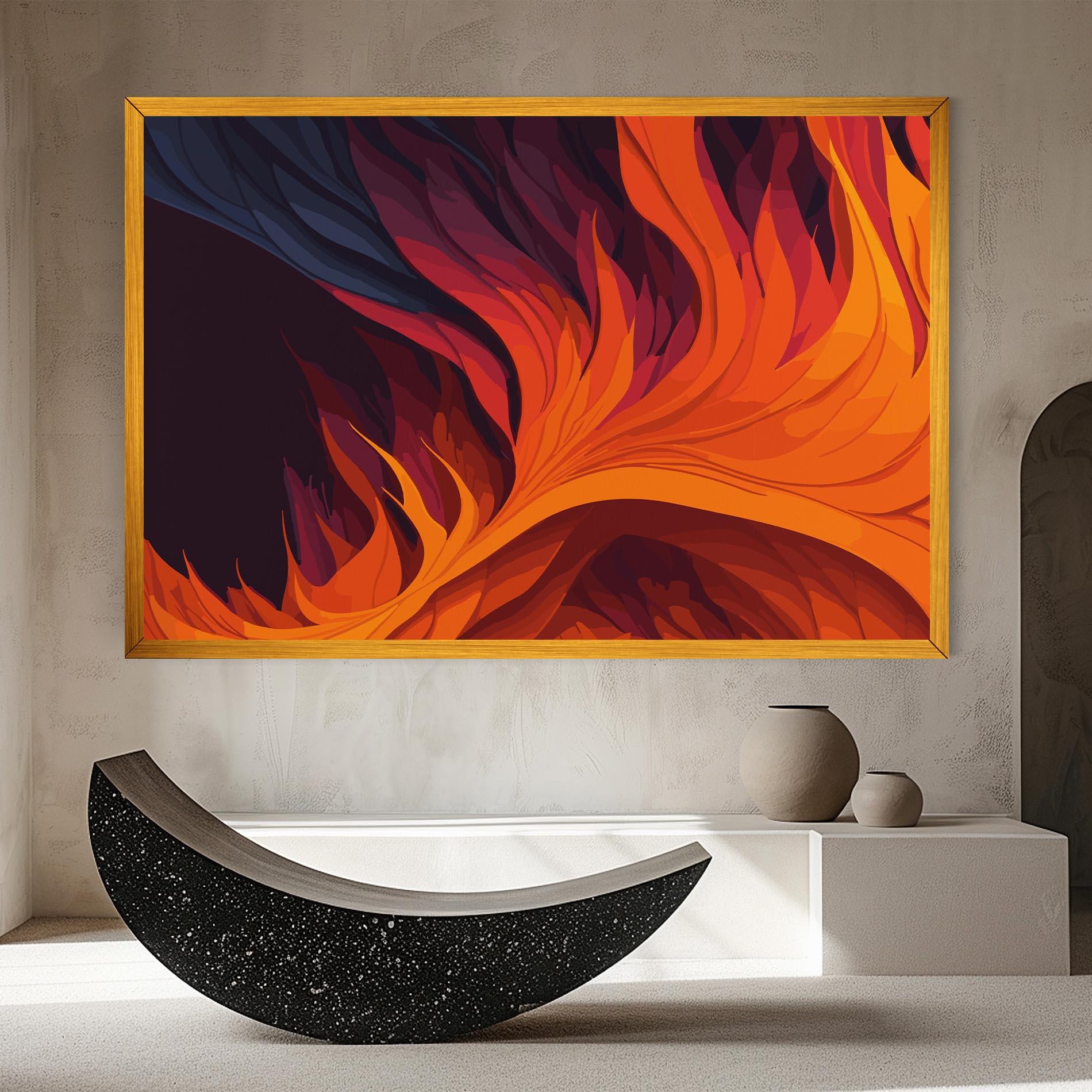 Vászonkép Artistic Fire mockup 8