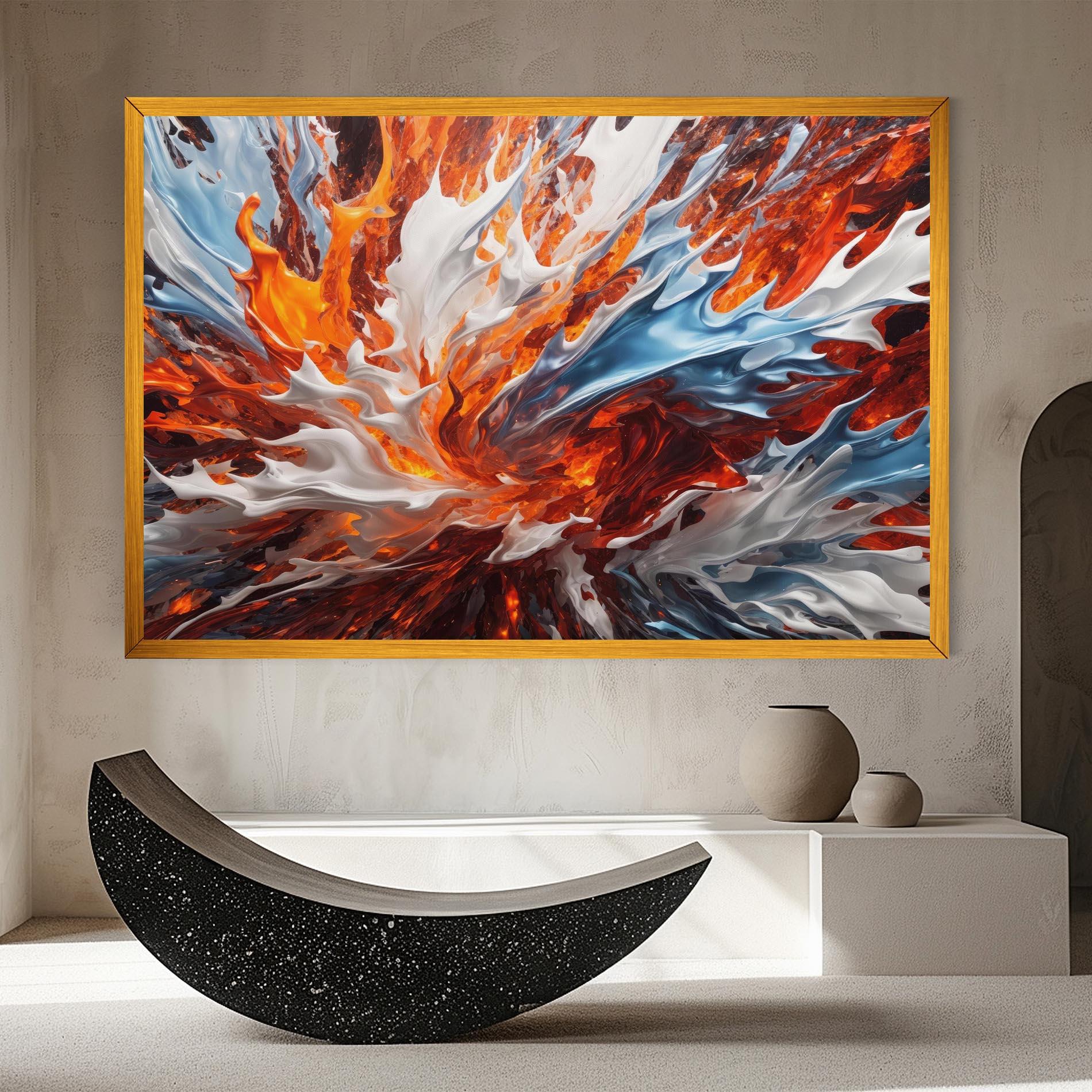 Vászonkép Flame Rase mockup 8