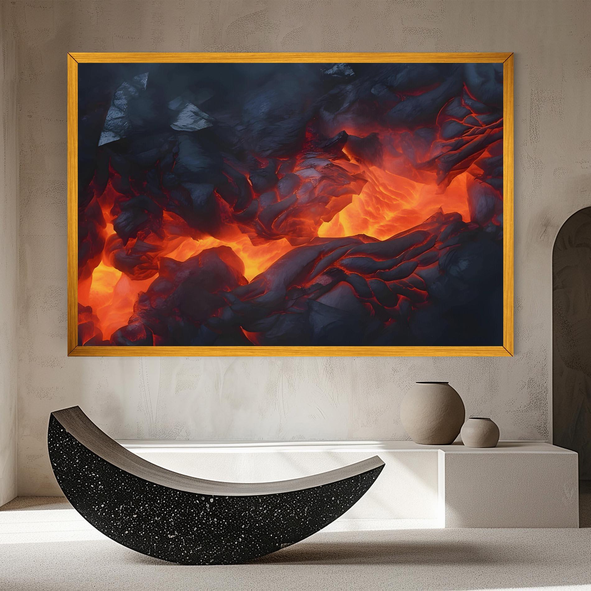Vászonkép Lava Art mockup 8