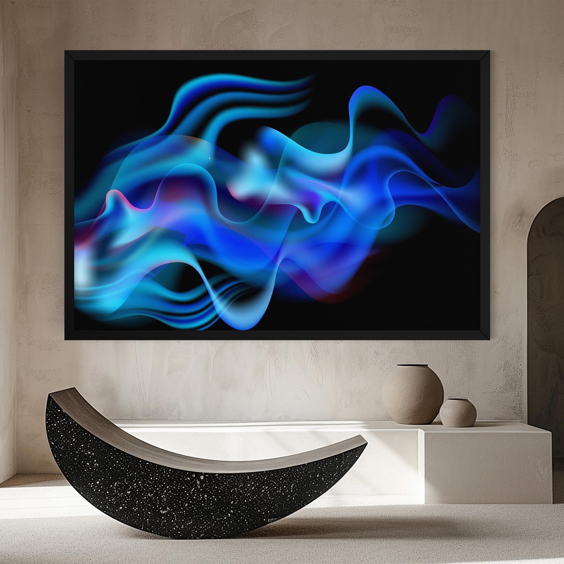 Vászonkép Blue Fire mockup 8