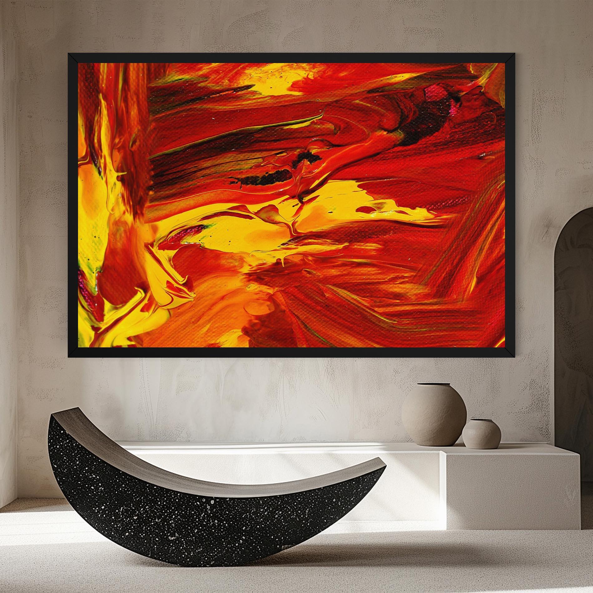 Vászonkép Fire Painting mockup 8