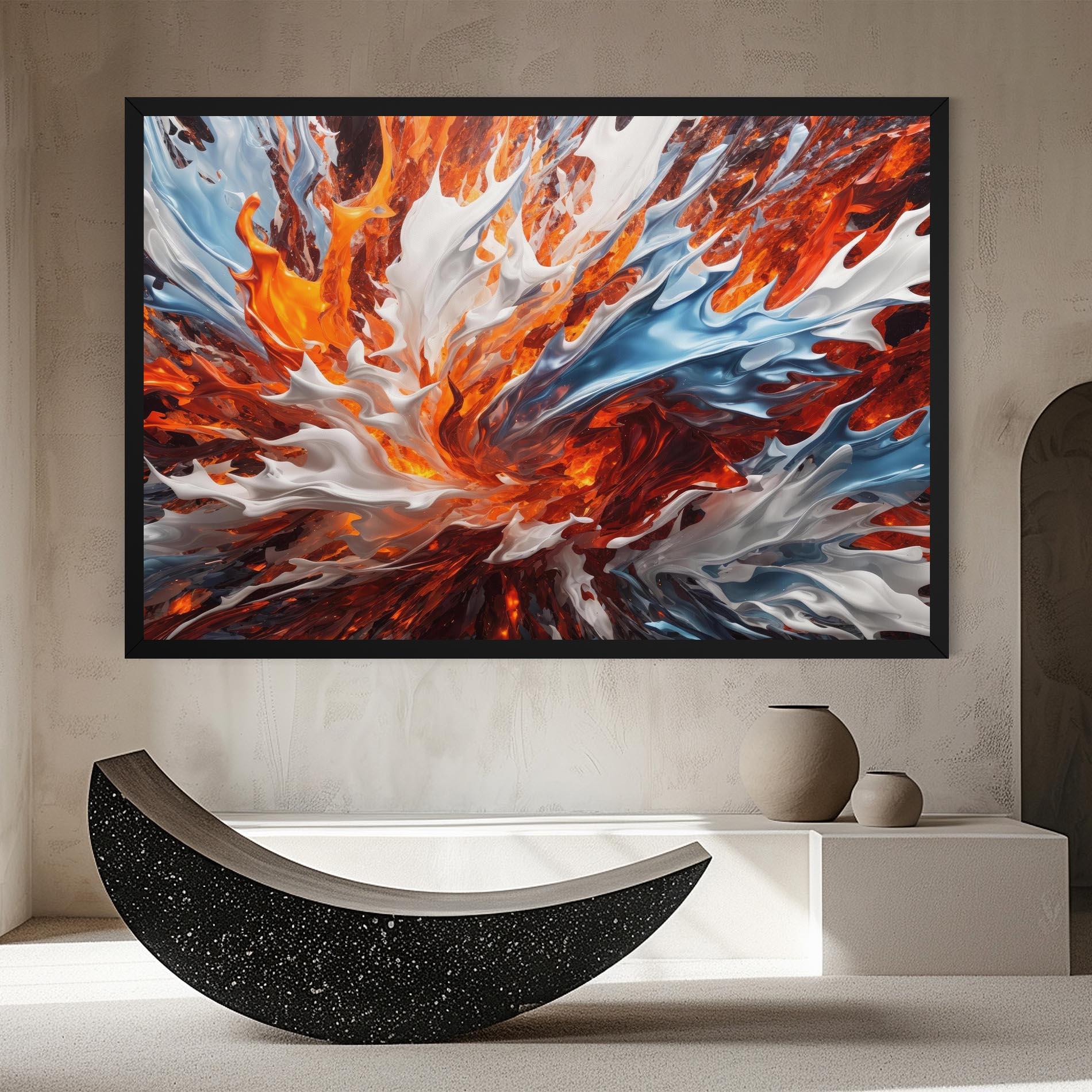 Vászonkép Flame Rase mockup 8