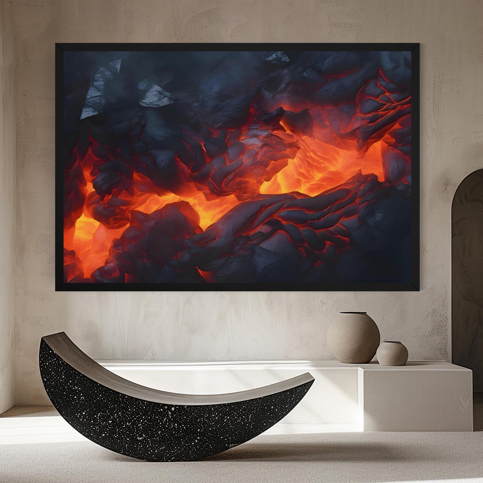 Vászonkép Lava Art mockup 8