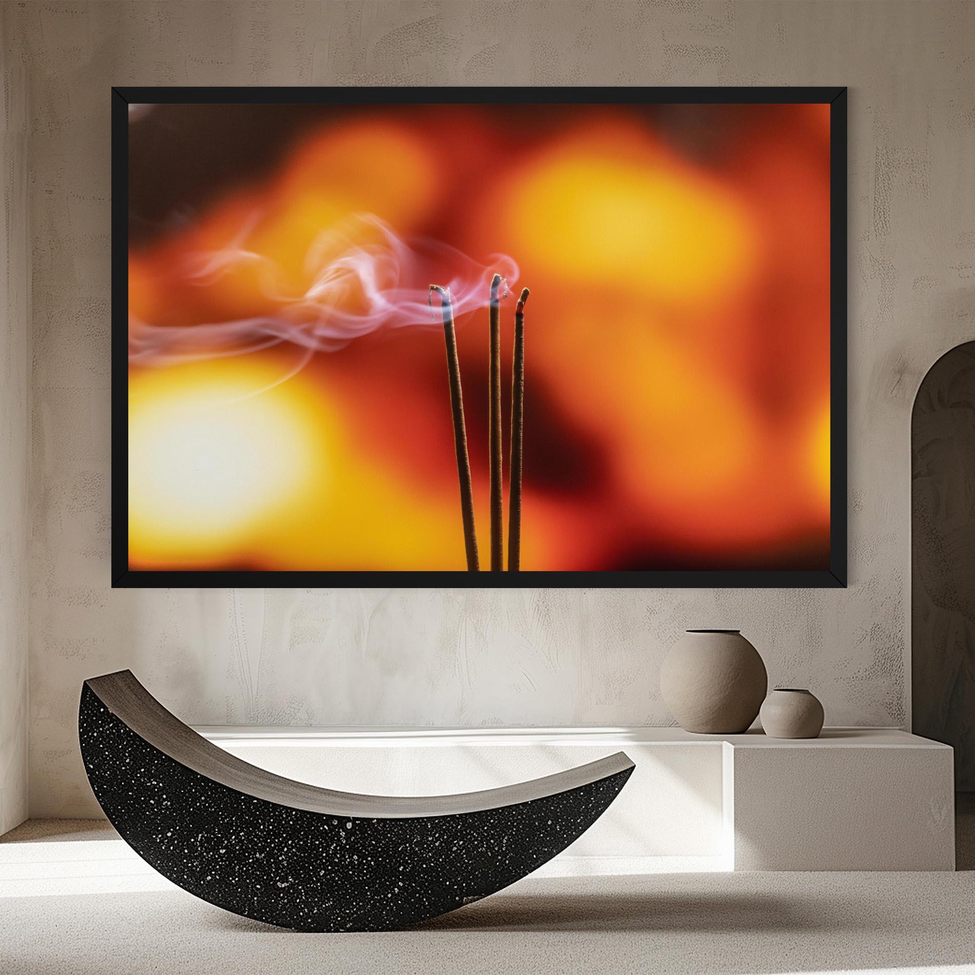 Vászonkép Sticks Burning mockup 8