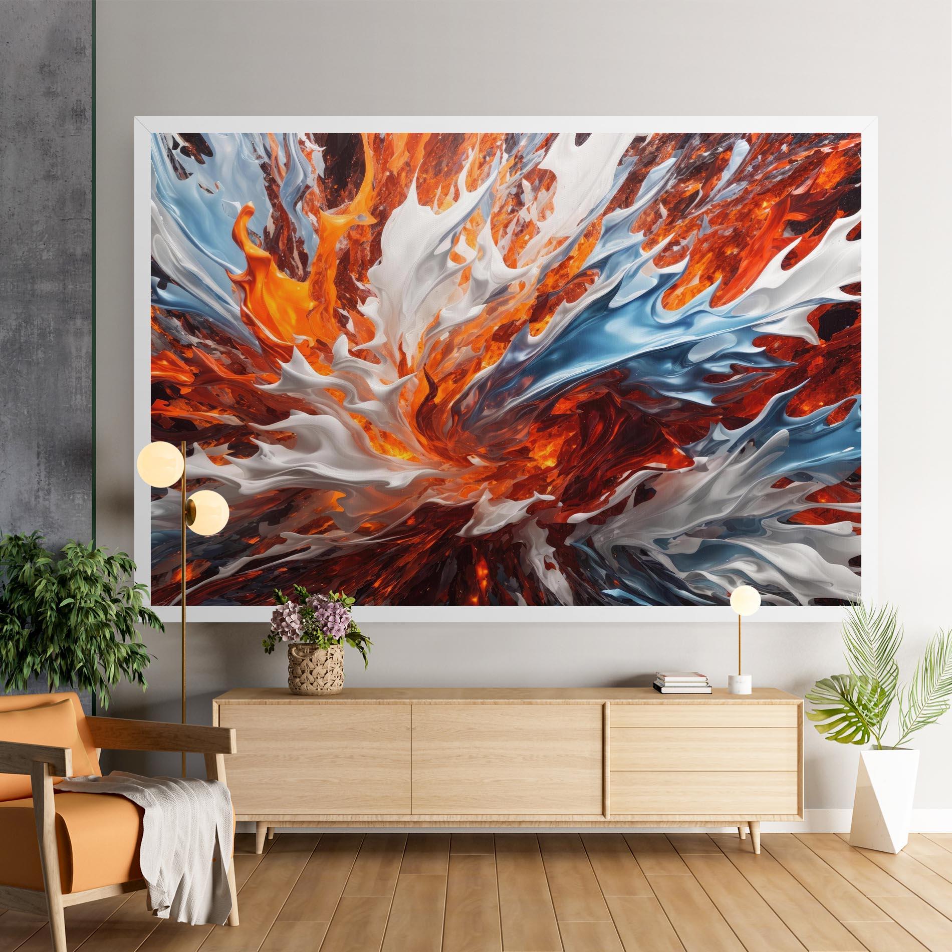 Vászonkép Flame Rase mockup 9