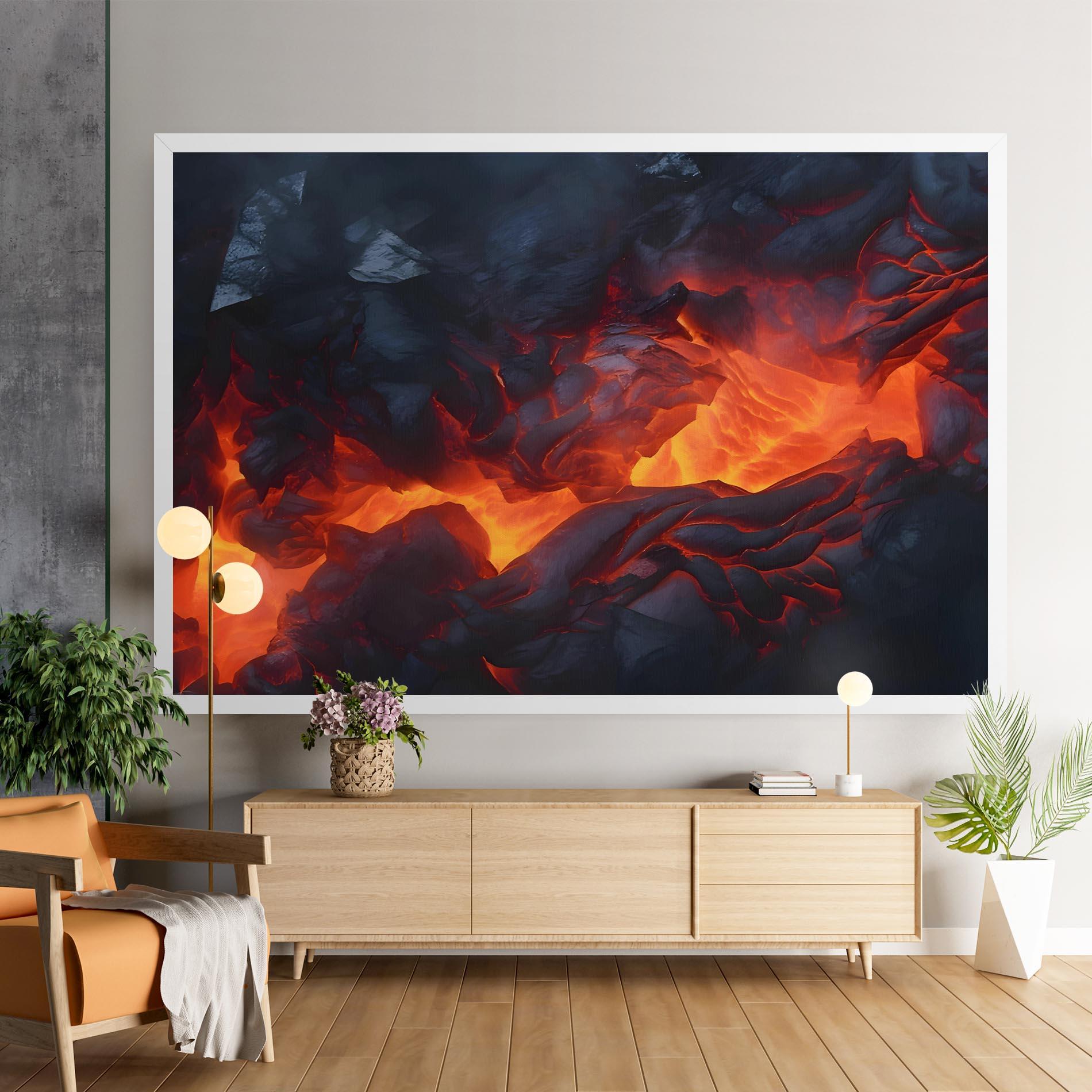 Vászonkép Lava Art mockup 9