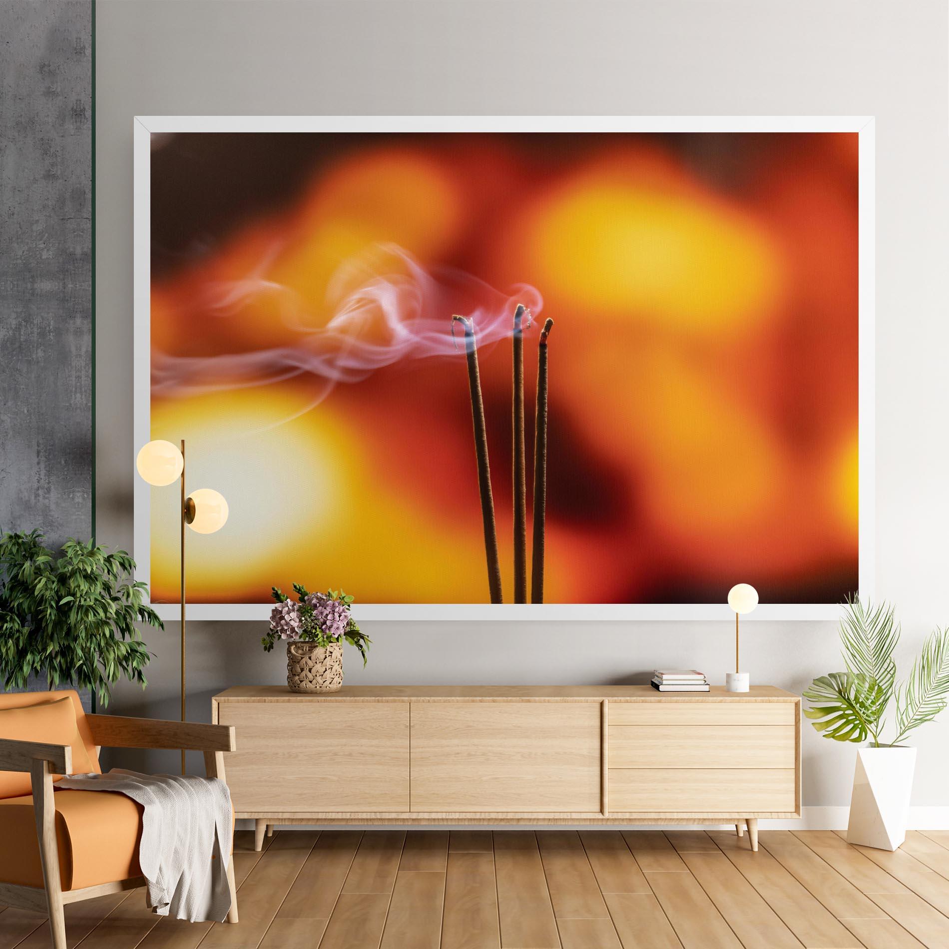 Vászonkép Sticks Burning mockup 9