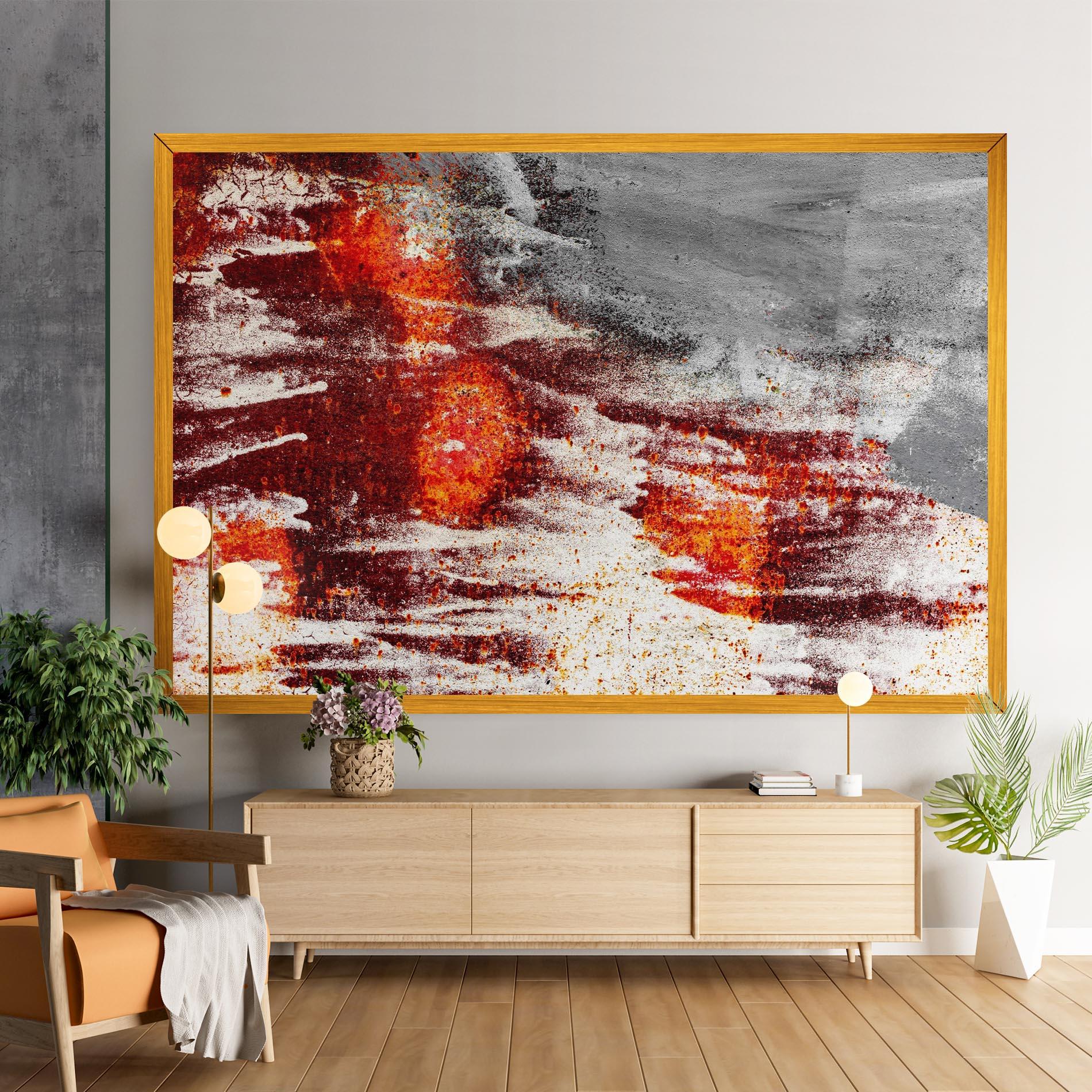 Vászonkép Burning Sign mockup 9