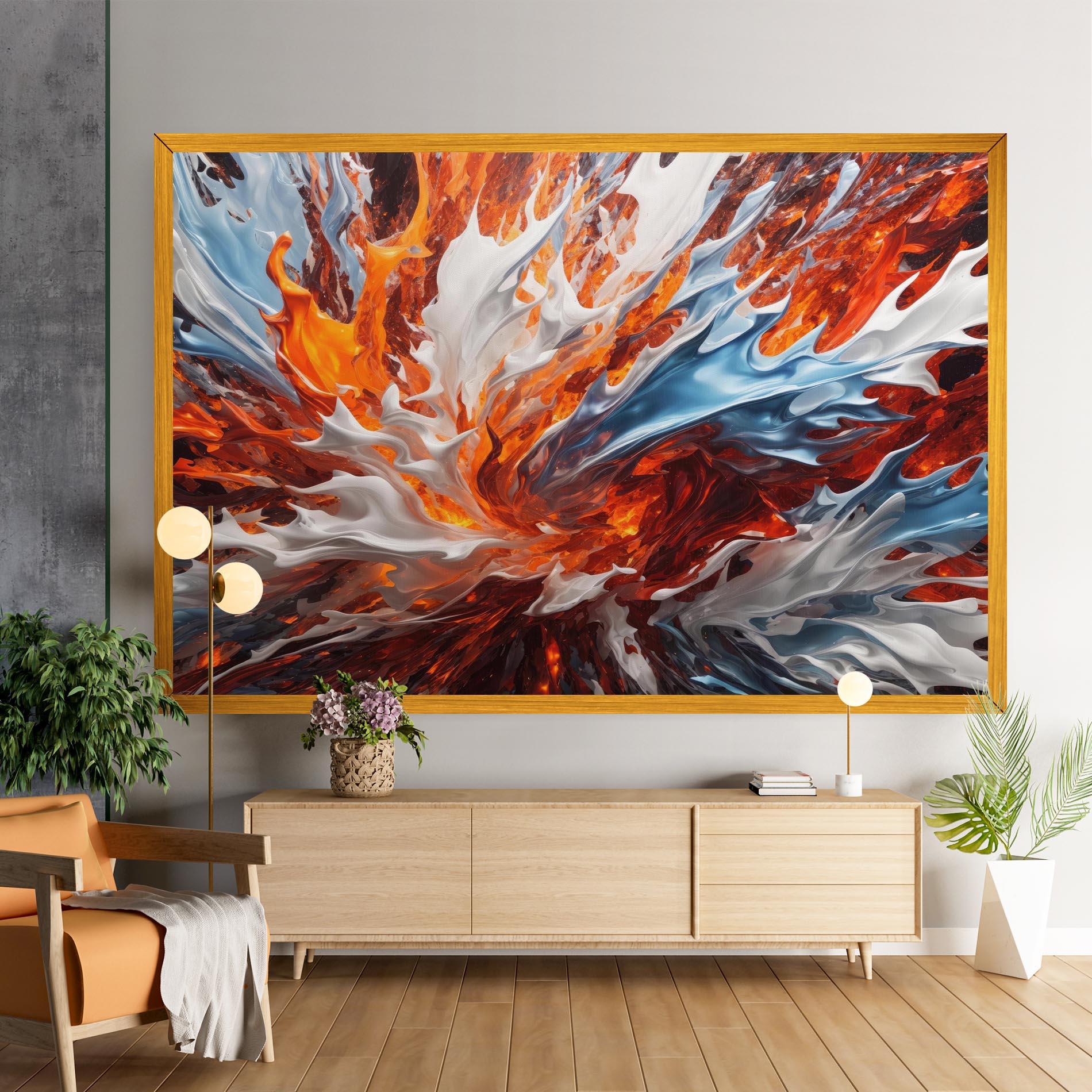 Vászonkép Flame Rase mockup 9