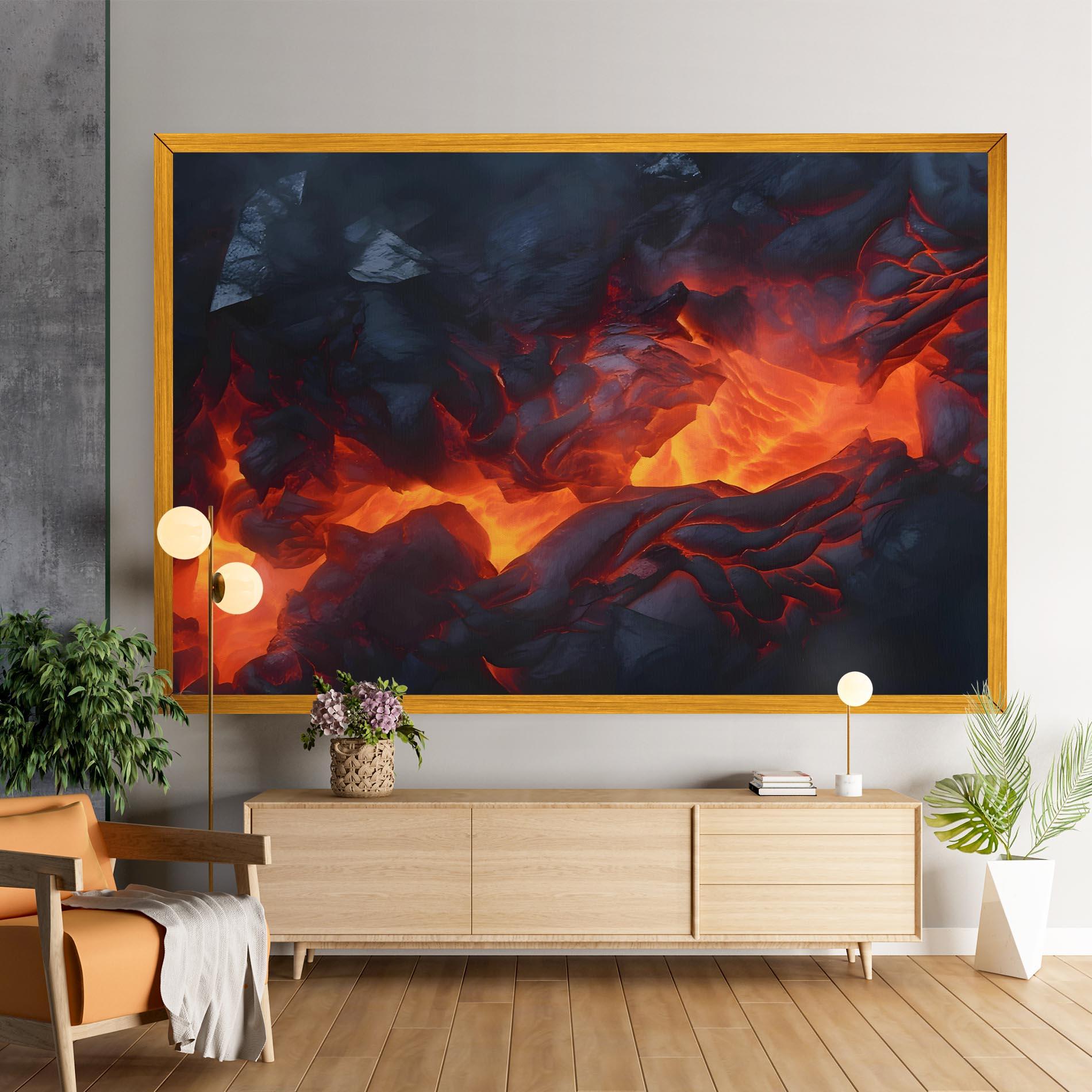 Vászonkép Lava Art mockup 9