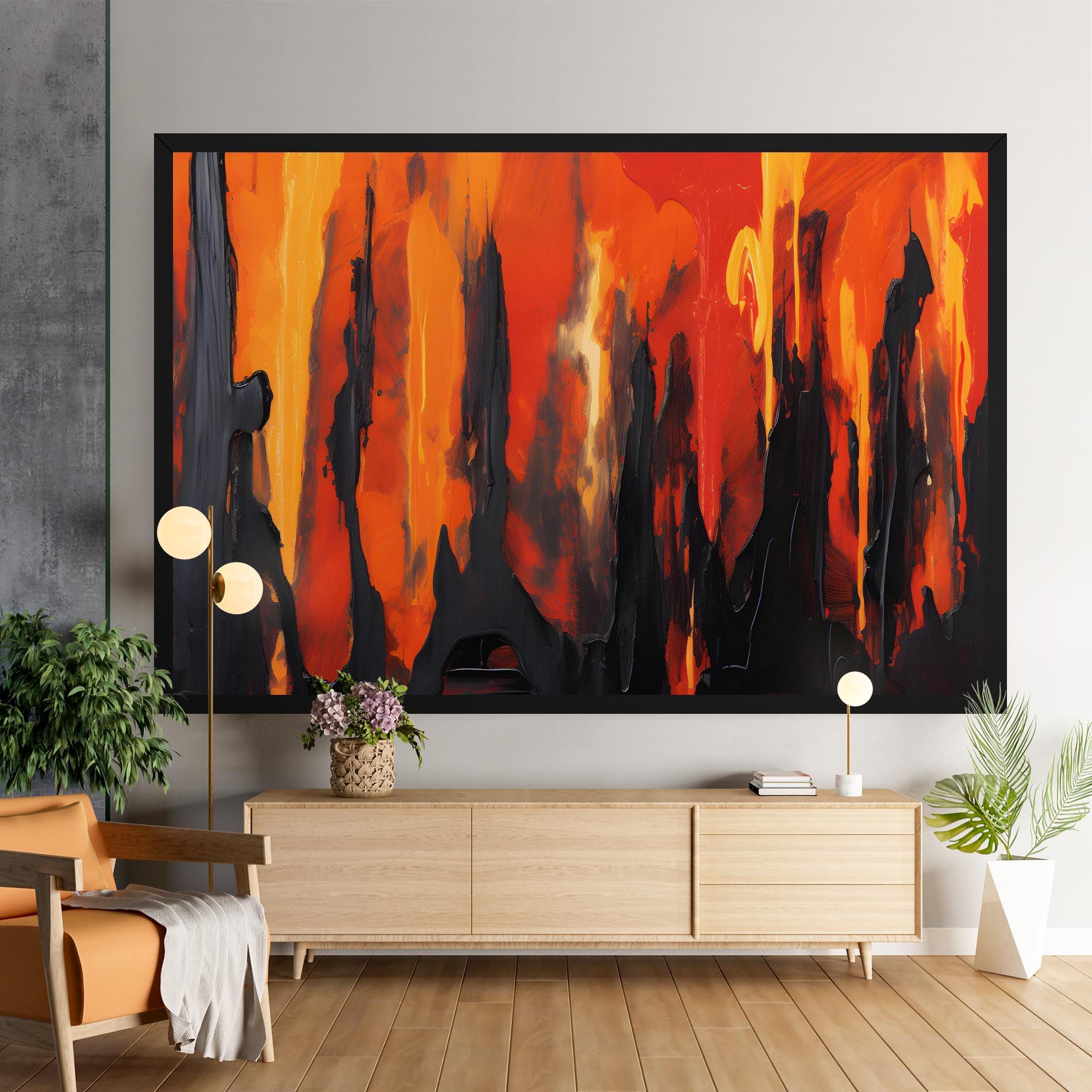 Abstract Fire Art mockup 9