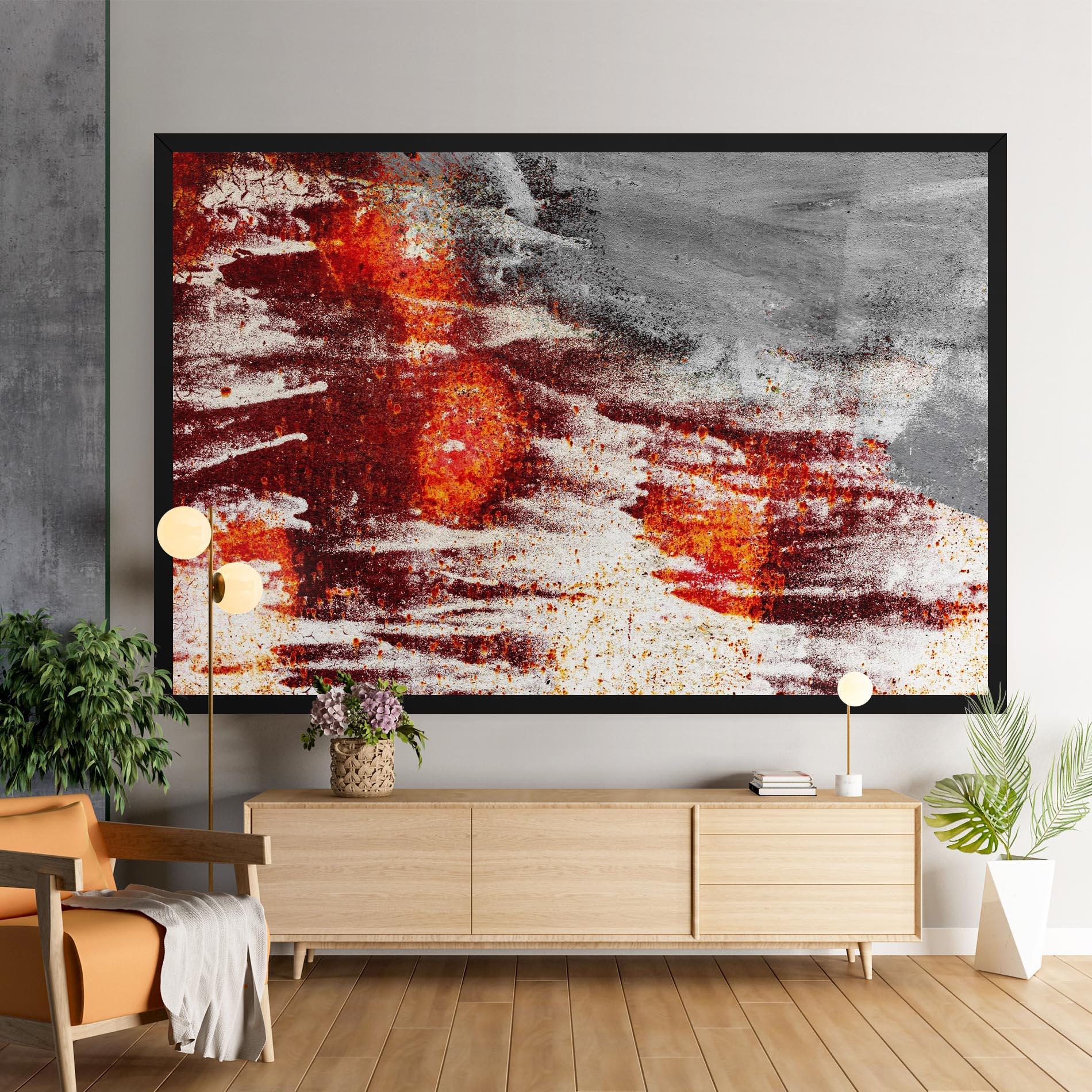 Vászonkép Burning Sign mockup 9