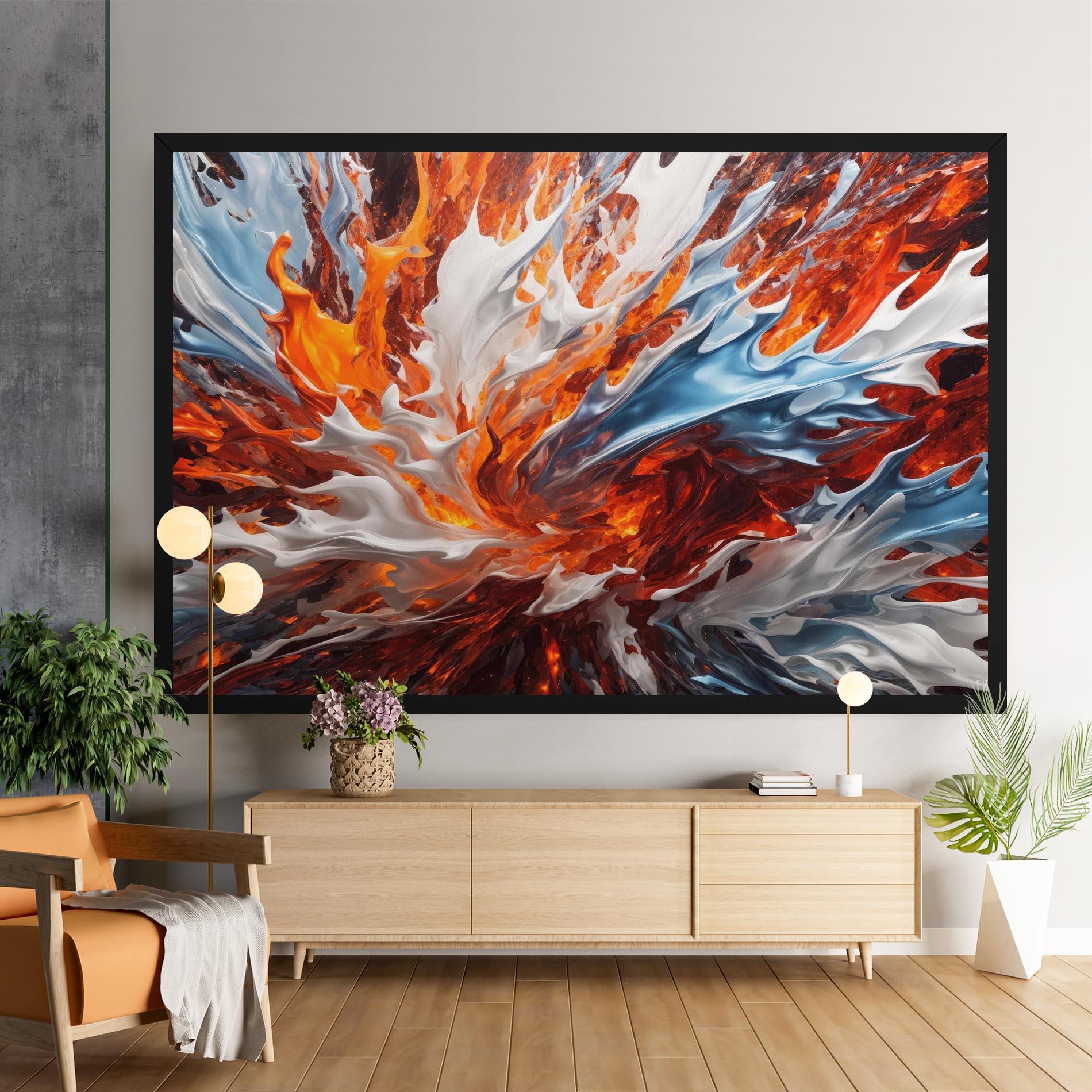 Vászonkép Flame Rase mockup 9