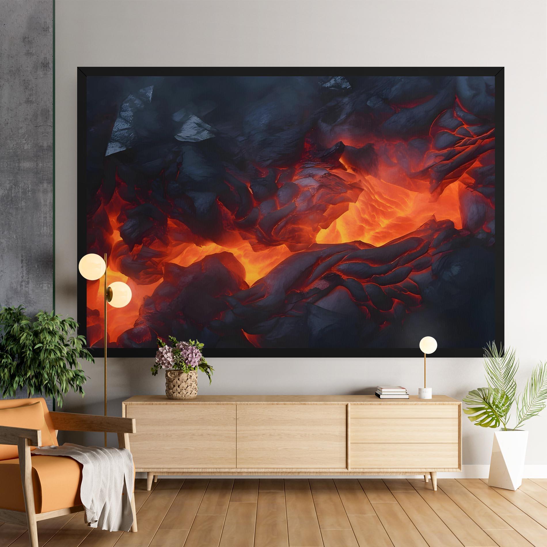 Vászonkép Lava Art mockup 9