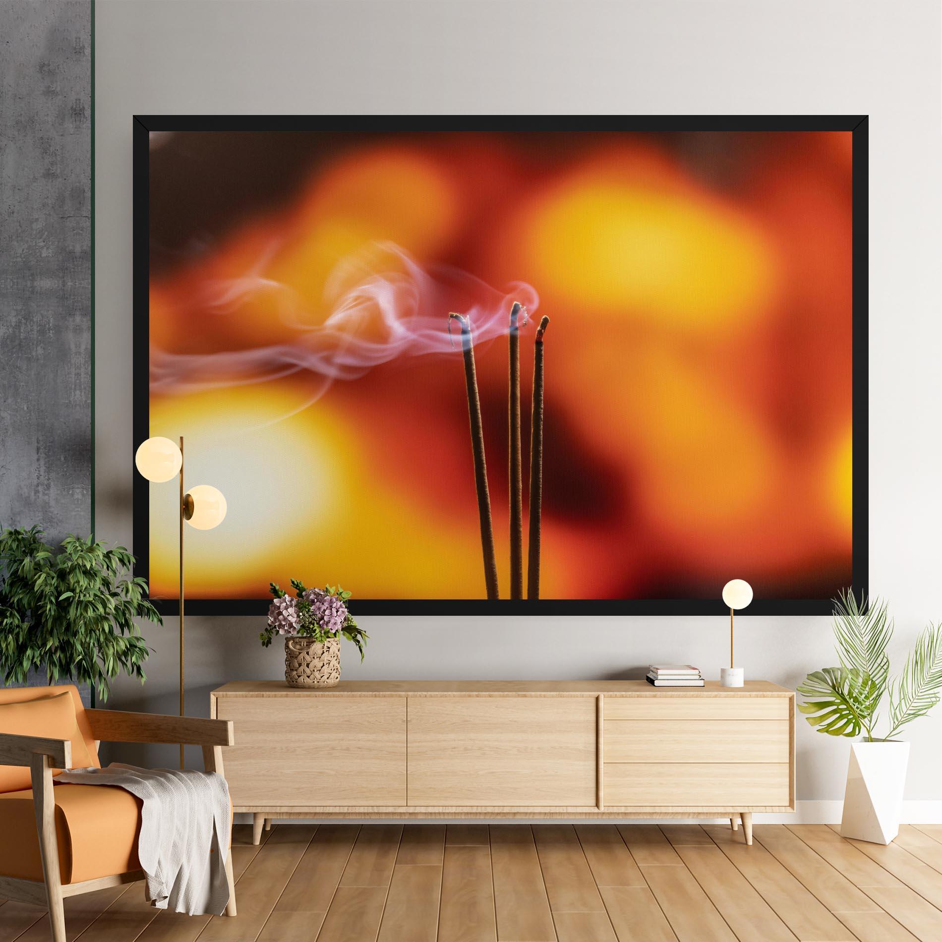 Vászonkép Sticks Burning mockup 9