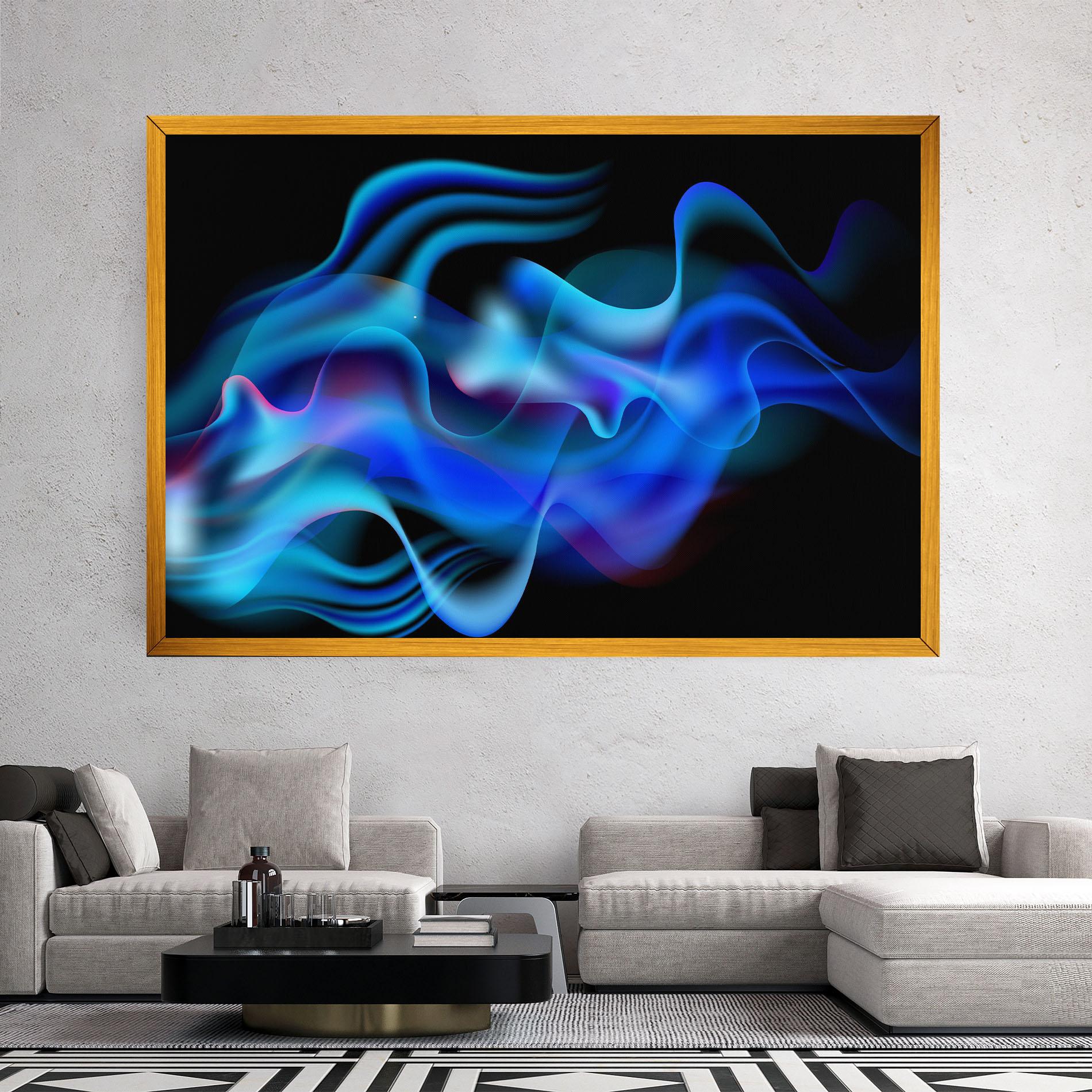 Vászonkép Blue Fire mockup 2