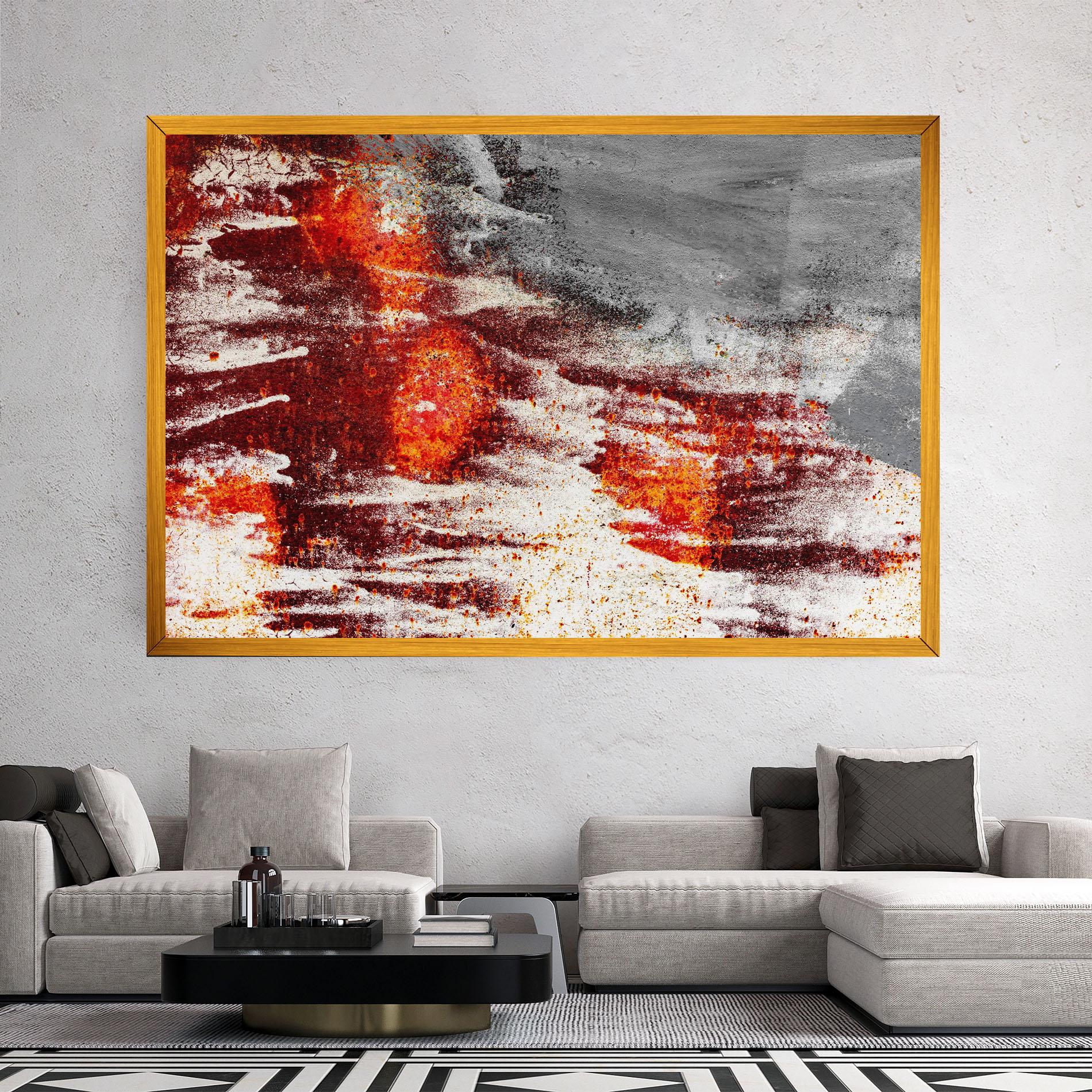 Vászonkép Burning Sign mockup 2