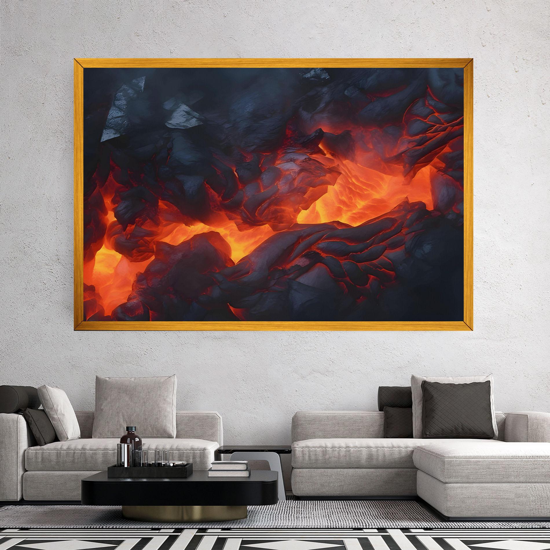 Vászonkép Lava Art mockup 2
