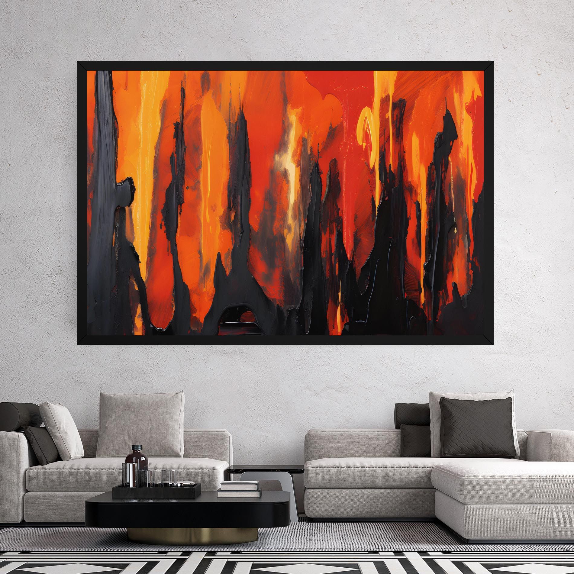 Abstract Fire Art mockup 2