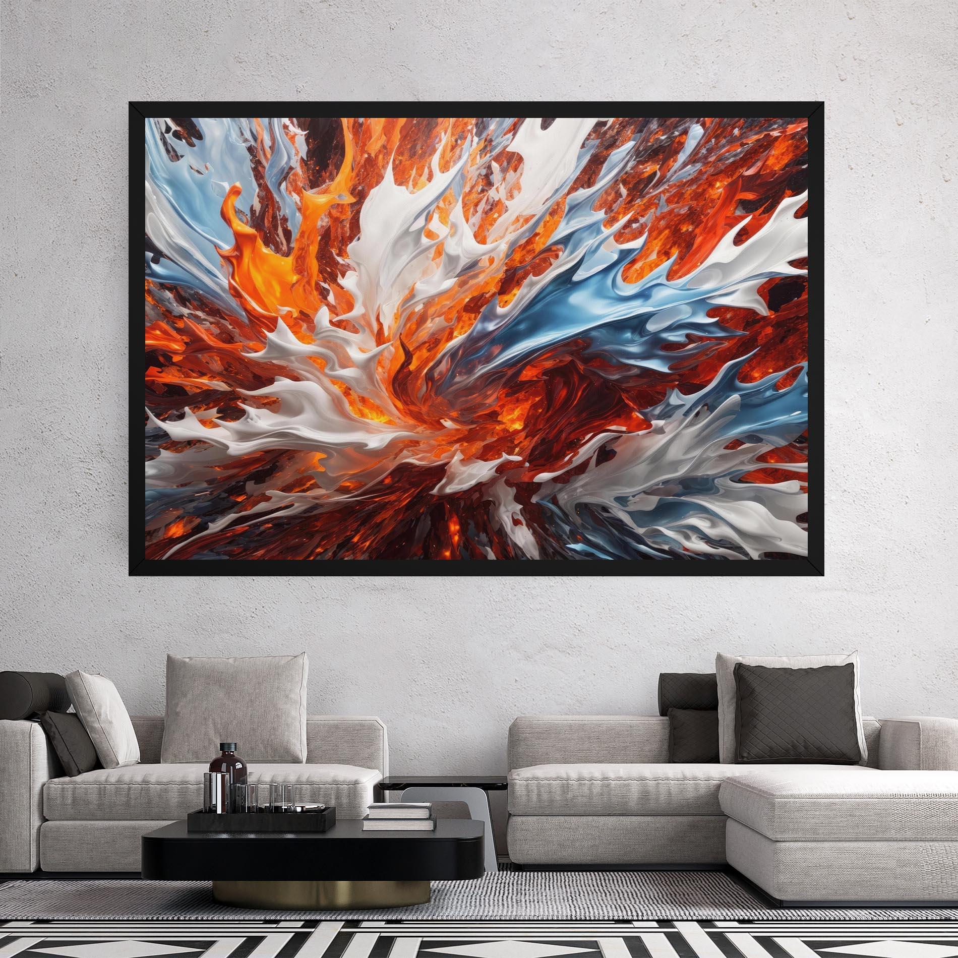 Vászonkép Flame Rase mockup 2