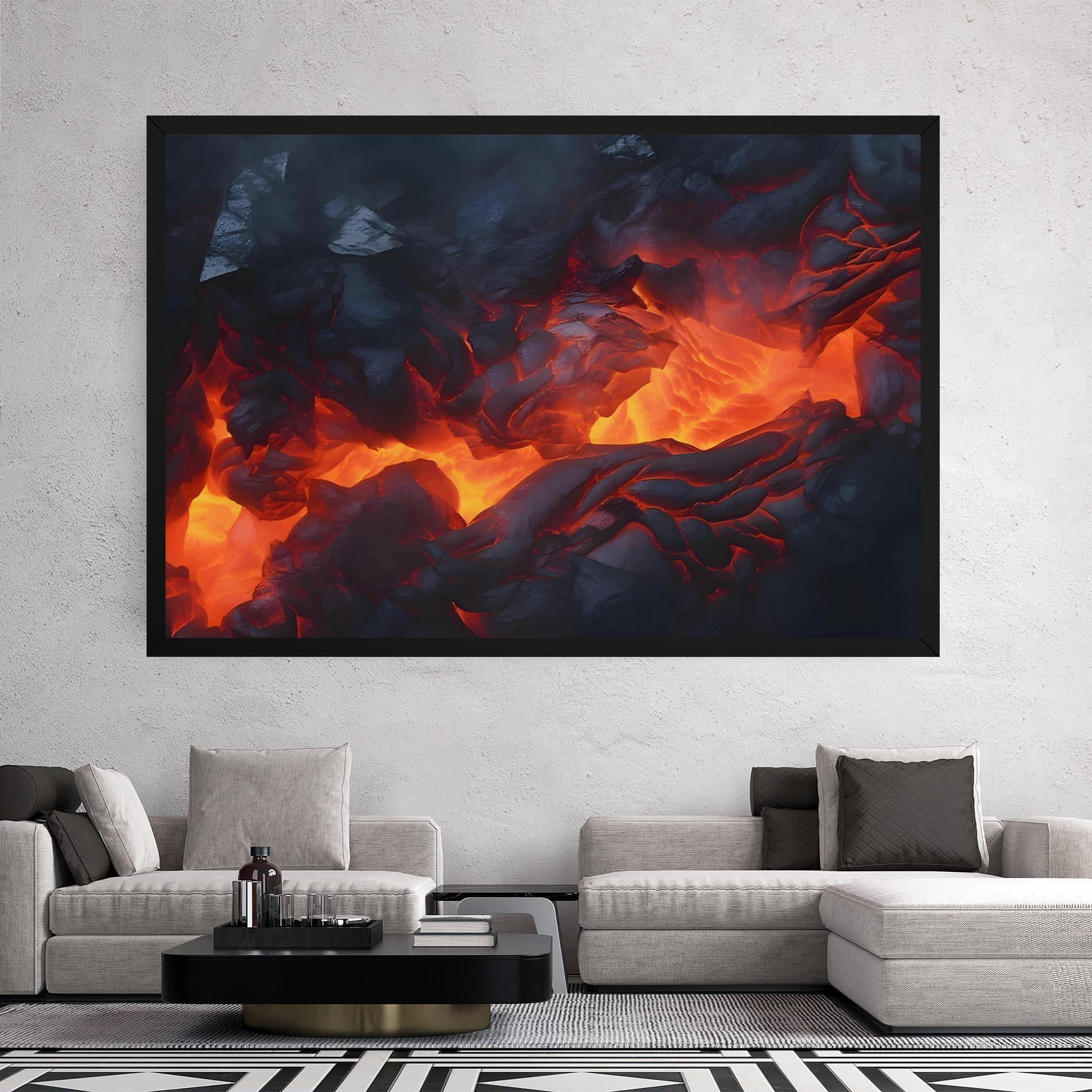 Vászonkép Lava Art mockup 2