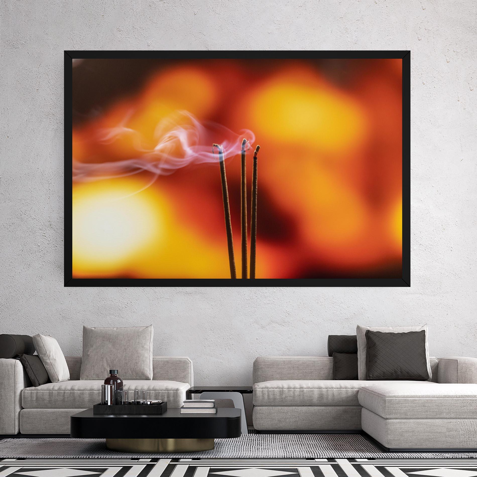 Vászonkép Sticks Burning mockup 2