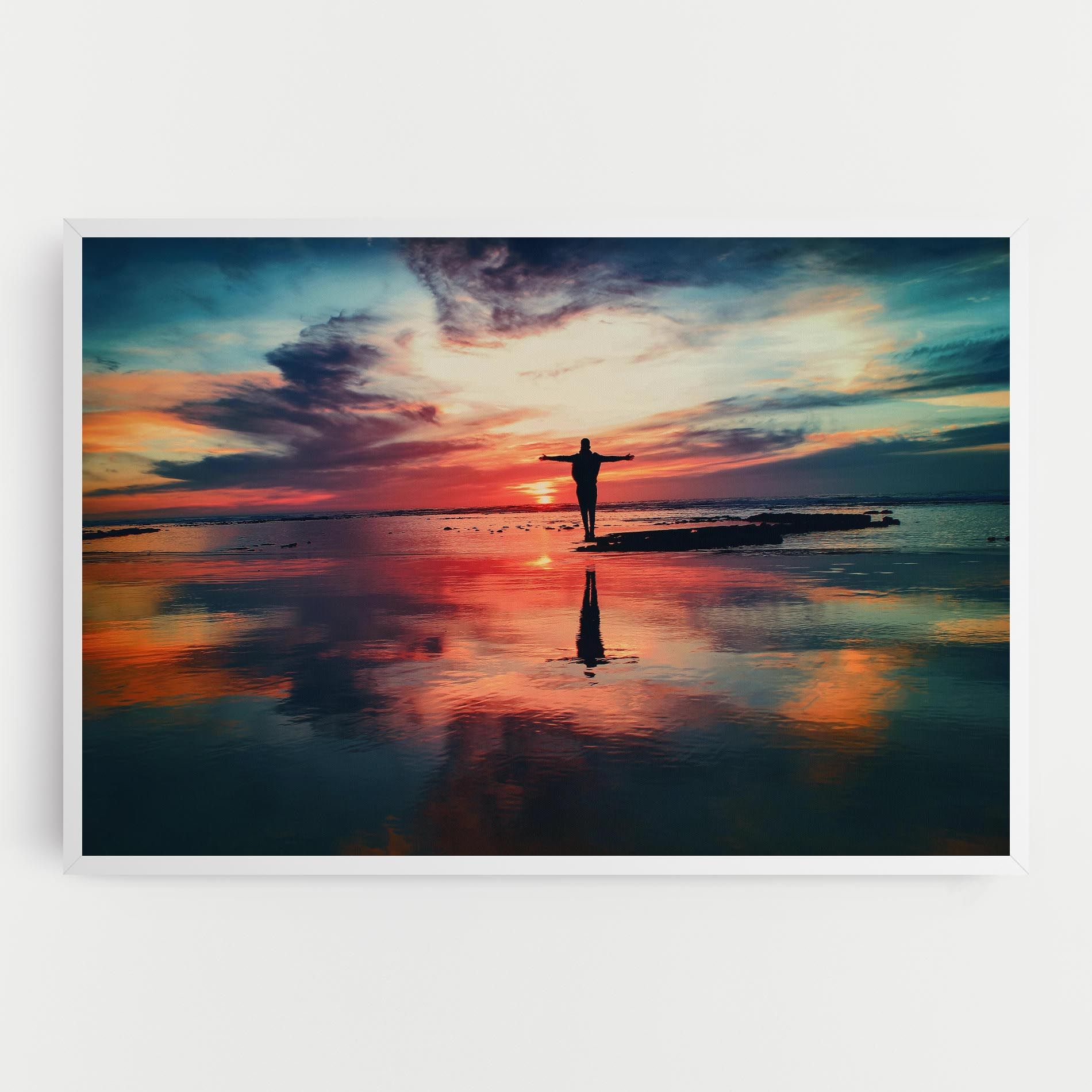 Pink Purple Sky Man mockup 0