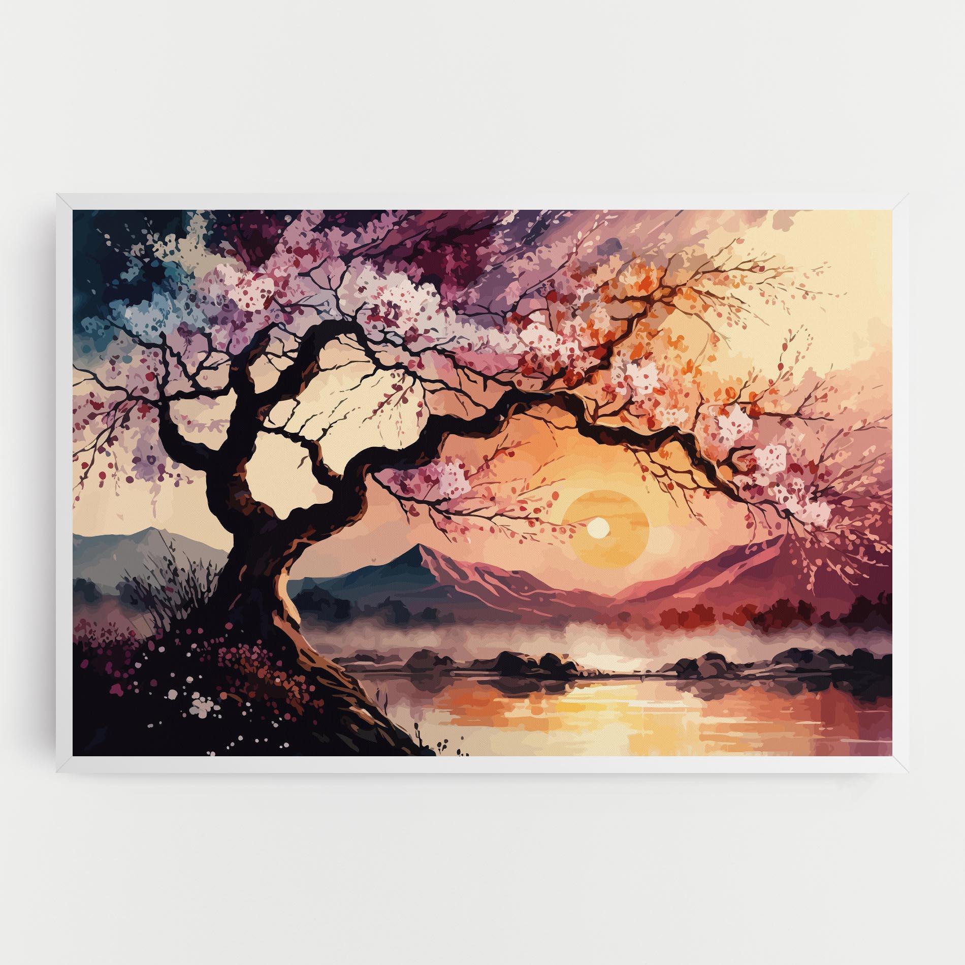 Vászonkép Pink Tree Nature mockup 0