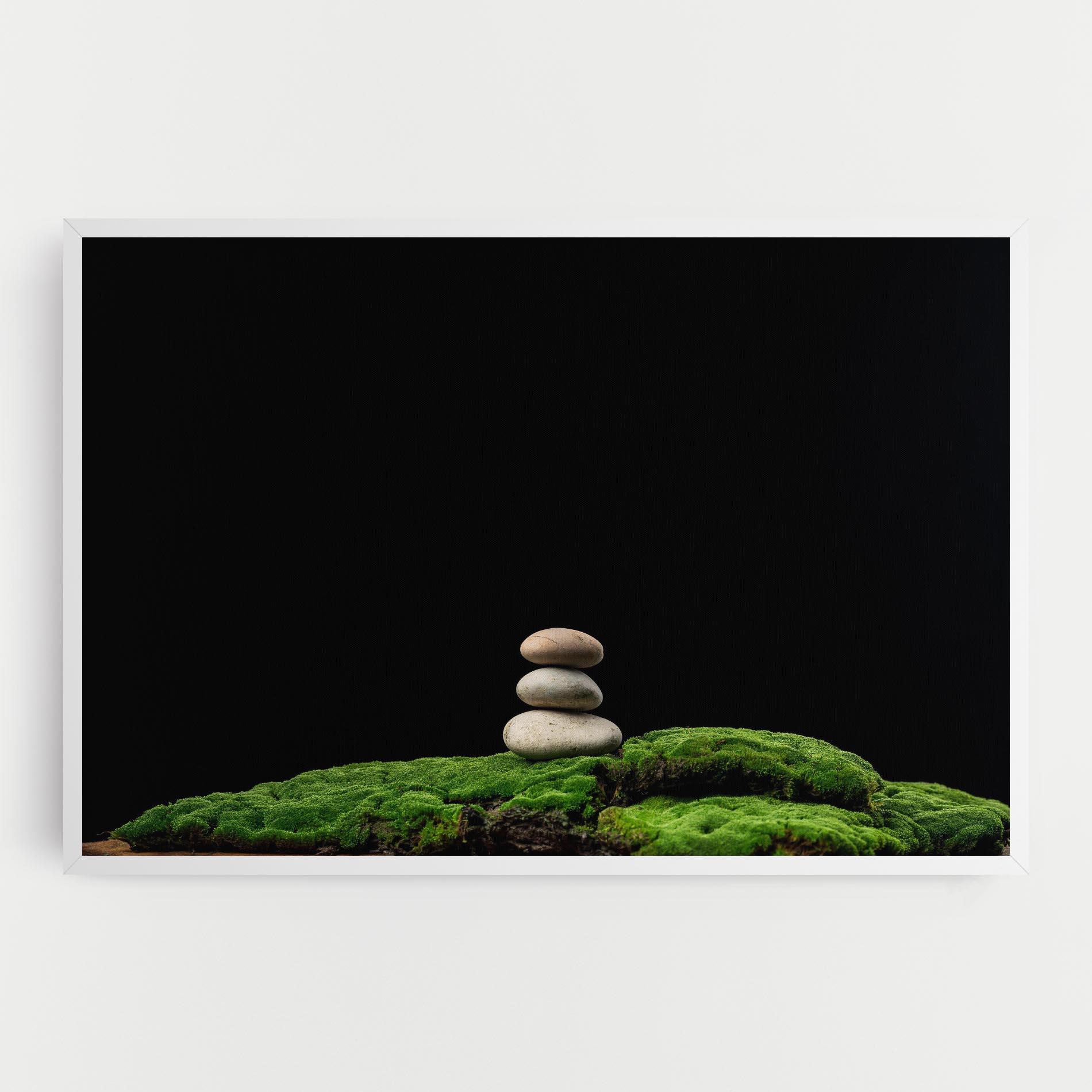 Vászonkép Three Stone Moss mockup 0