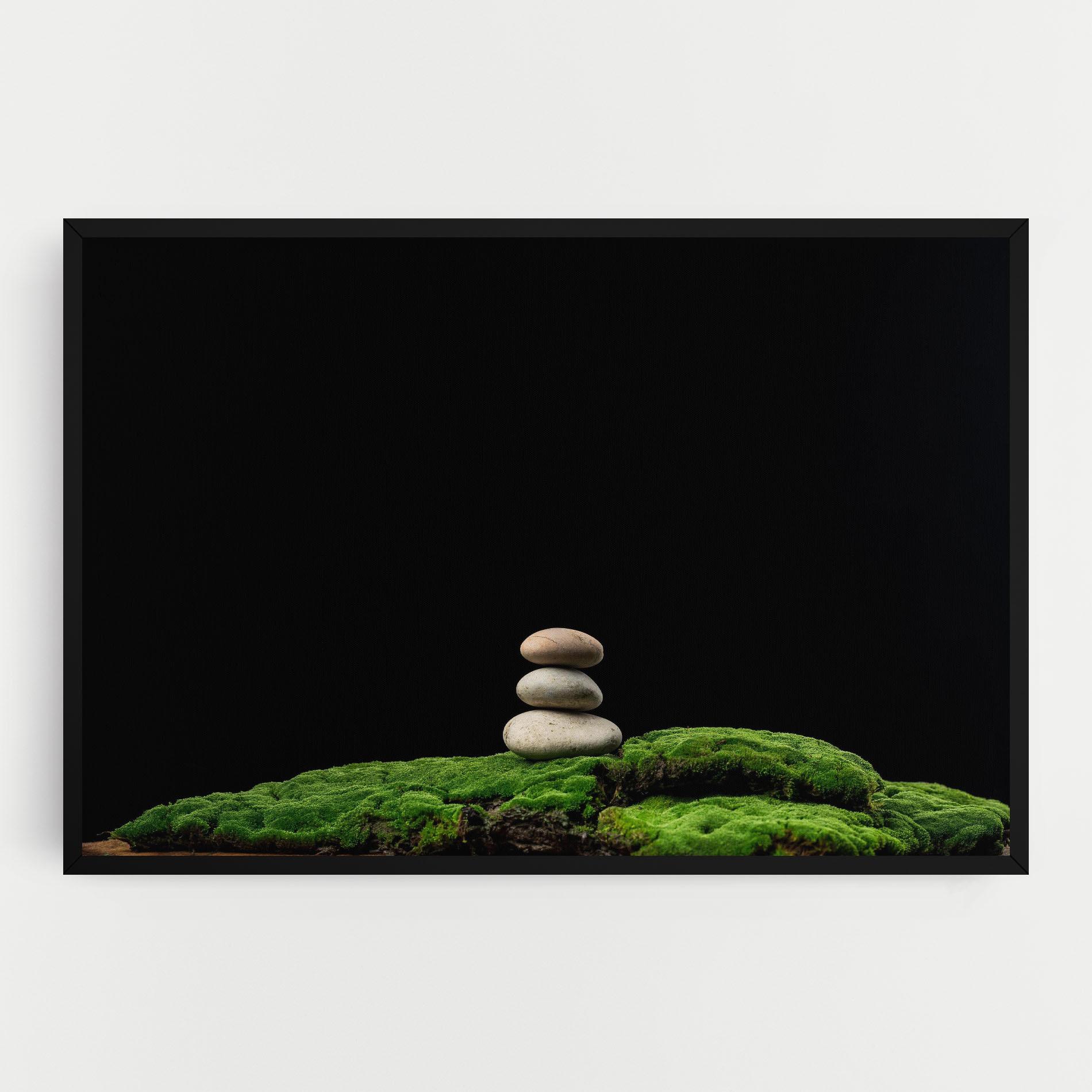 Vászonkép Three Stone Moss mockup 0
