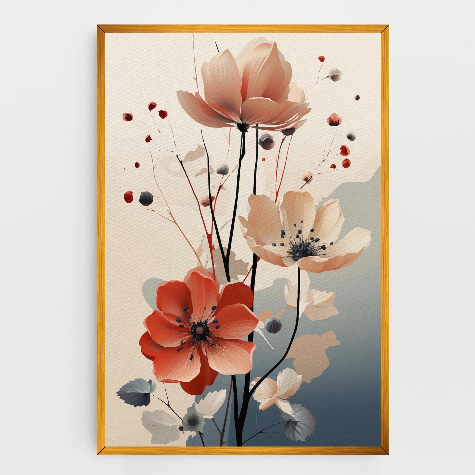 Vászonkép Cream Flower Nature mockup 0