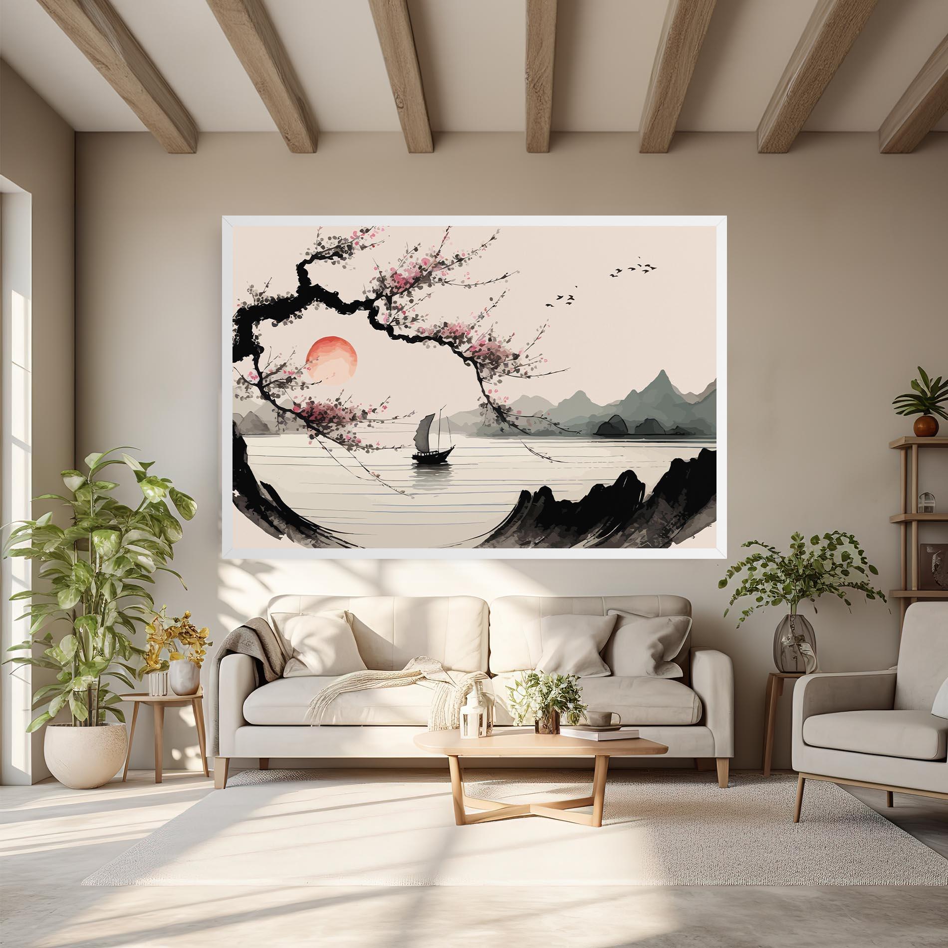 Vászonkép Relaxing Nature mockup 6