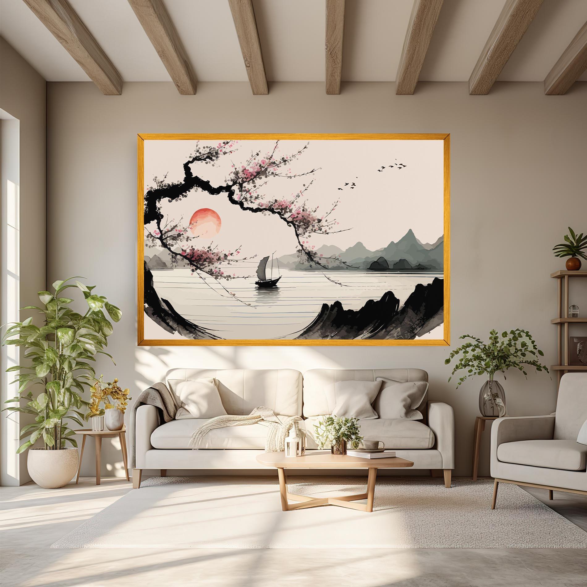 Vászonkép Relaxing Nature mockup 6