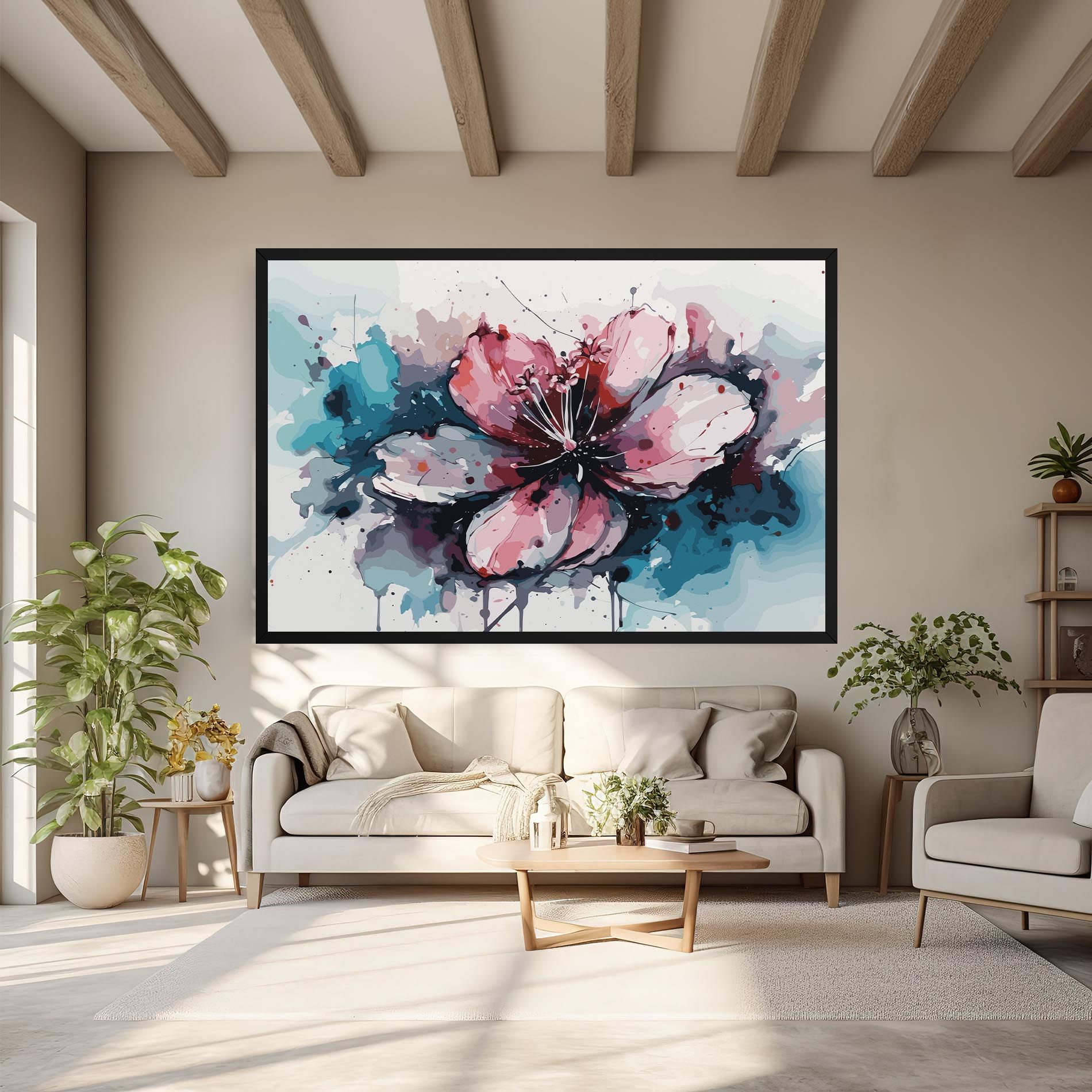 Pink Blue Nature mockup 6