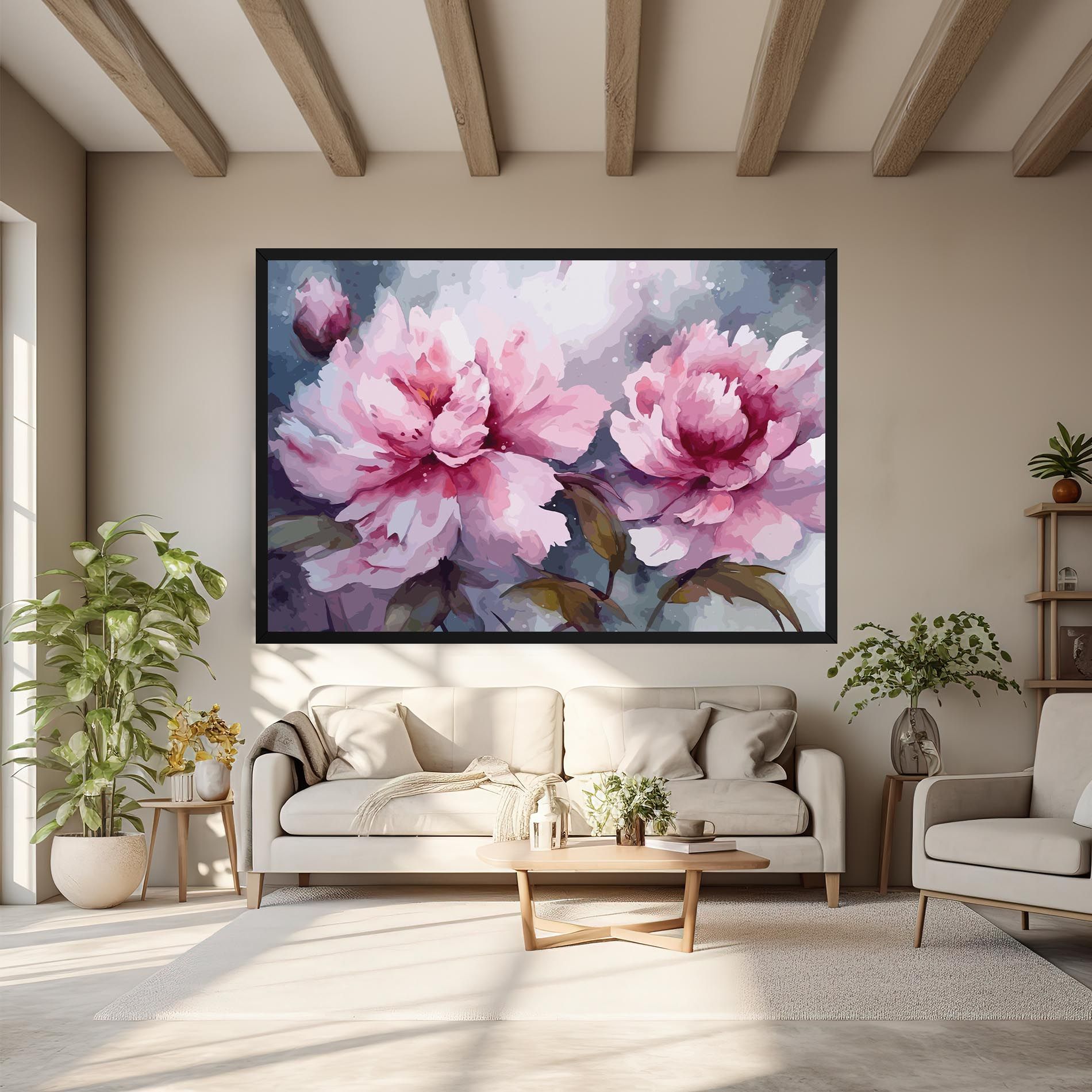 Pink Nature Flower mockup 6